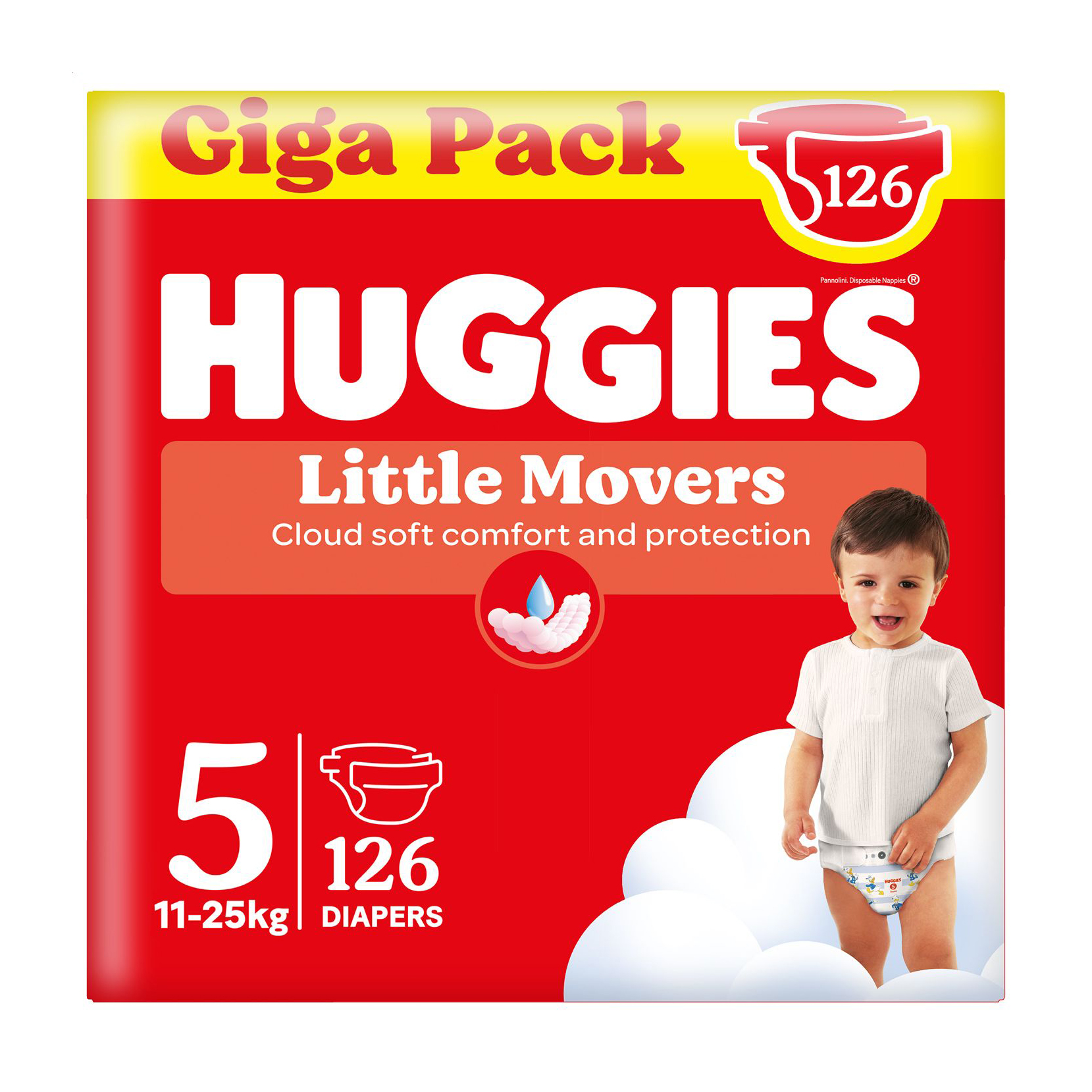 Підгузки Huggies Little Movers розмір 5 (11-25 кг), 126 шт
Підгузки Huggies Little Movers розмір 5 (11-25 кг), 126 шт
