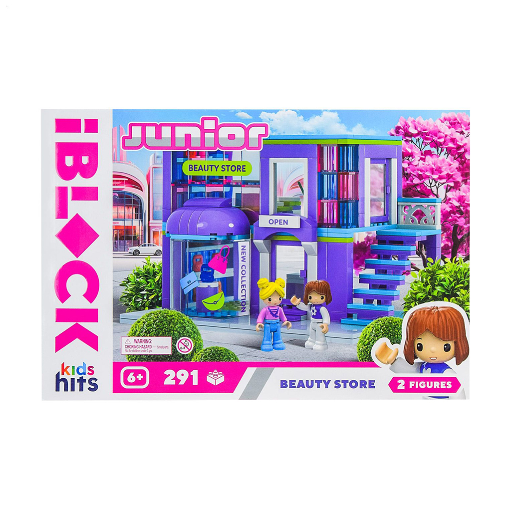 Іграшка-конструктор iBlock Junior Магазин краси, у коробці, від 6 років, 37.5*25.5*6 см, 291 деталь, 2 фігурки (KH08/013/2)
Іграшка-конструктор iBlock Junior Магазин краси, у коробці, від 6 років, 37.5*25.5*6 см, 291 деталь, 2 фігурки (KH08/013/2)