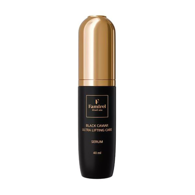 Ультра-ліфтинг сироватка для обличчя Famirel Black Caviar Ultra Lifting Care Serum з екстрактом чорної ікри, 40 мл
Ультра-ліфтинг сироватка для обличчя Famirel Black Caviar Ultra Lifting Care Serum з екстрактом чорної ікри, 40 мл