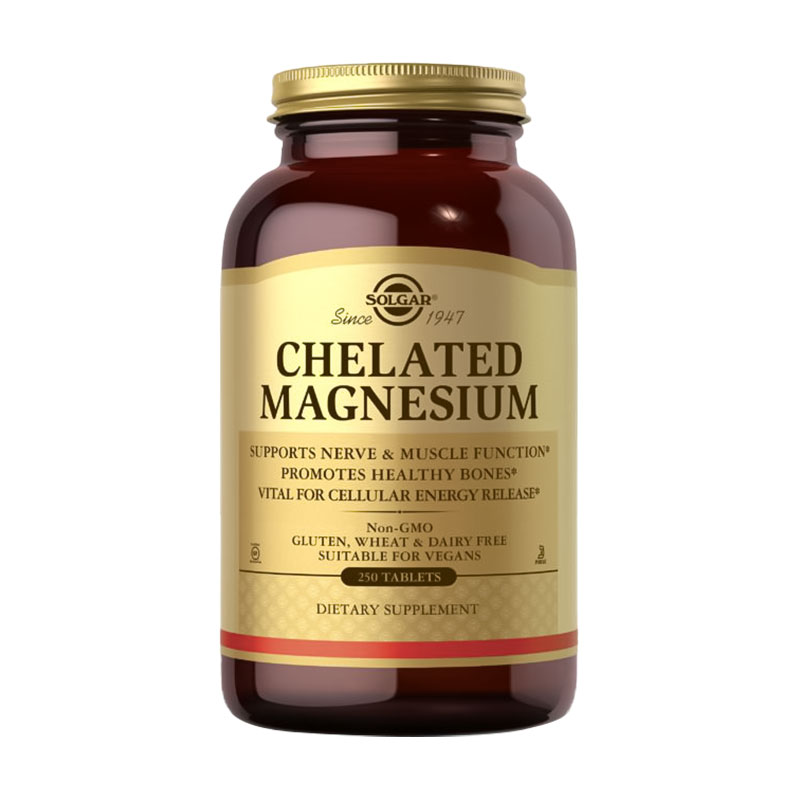 Магній хелат Solgar Chelated Magnesium 400 мг, 250 таблеток
Магній хелат Solgar Chelated Magnesium 400 мг, 250 таблеток