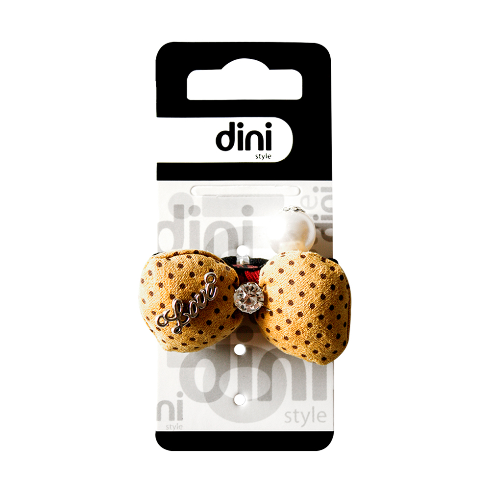Резинка для волосся Dini Hand Made Бантик з перлиною, 1 шт (d-783)
Резинка для волосся Dini Hand Made Бантик з перлиною, 1 шт (d-783)