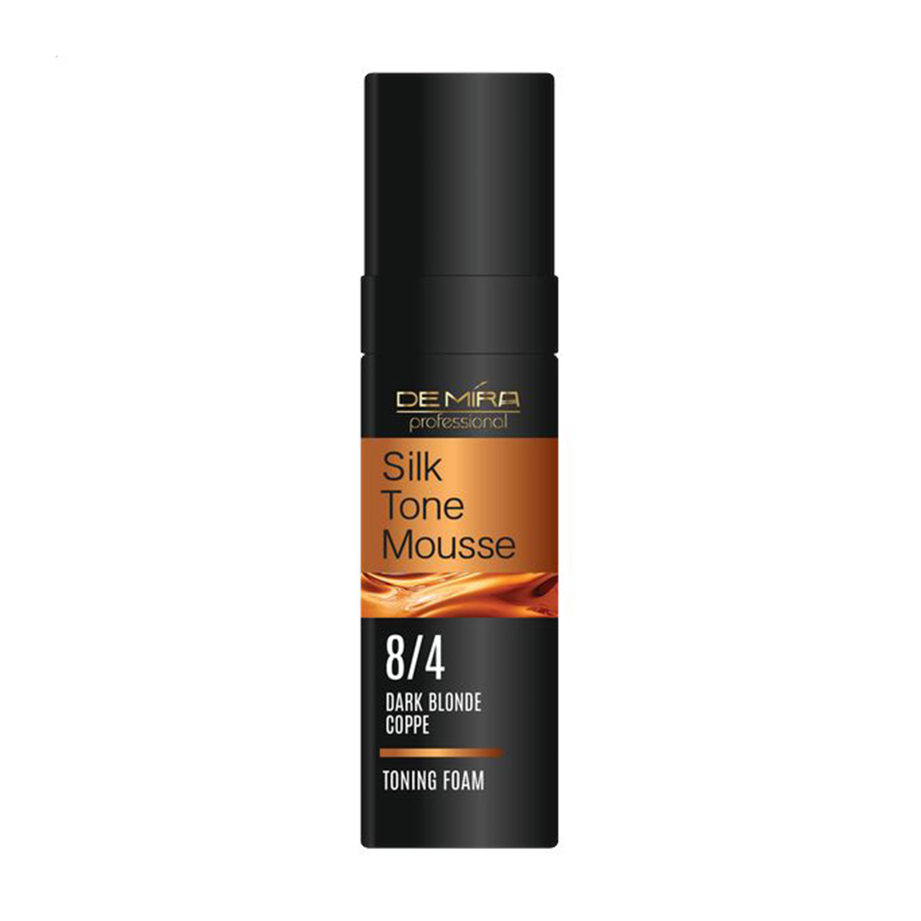 Тонувальна пінка для волосся DeMira Professional Silk Tone Mousse 8/4 Dark Blonde Copper, 120 мл
Тонувальна пінка для волосся DeMira Professional Silk Tone Mousse 8/4 Dark Blonde Copper, 120 мл