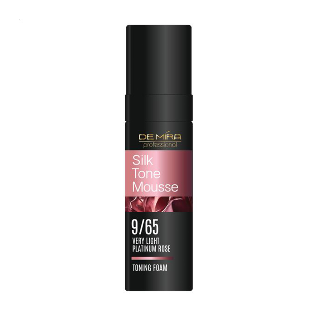 Тонувальна пінка для волосся DeMira Professional Silk Tone Mousse 9/65 Very Light Platinum Rose, 120 мл
Тонувальна пінка для волосся DeMira Professional Silk Tone Mousse 9/65 Very Light Platinum Rose, 120 мл