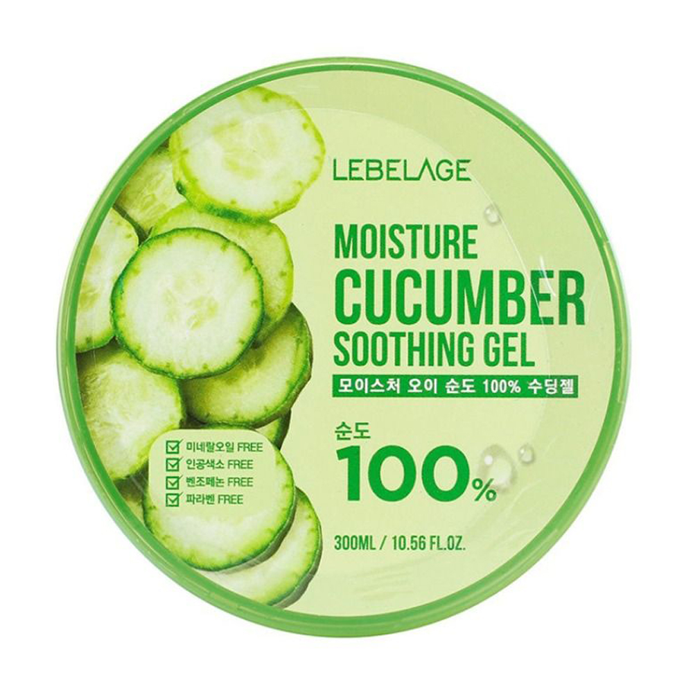 Зволожувальний гель для обличчя та тіла Lebelage Moisture Cucumber 100% Soothing Gel з огірком, 300 мл
Зволожувальний гель для обличчя та тіла Lebelage Moisture Cucumber 100% Soothing Gel з огірком, 300 мл