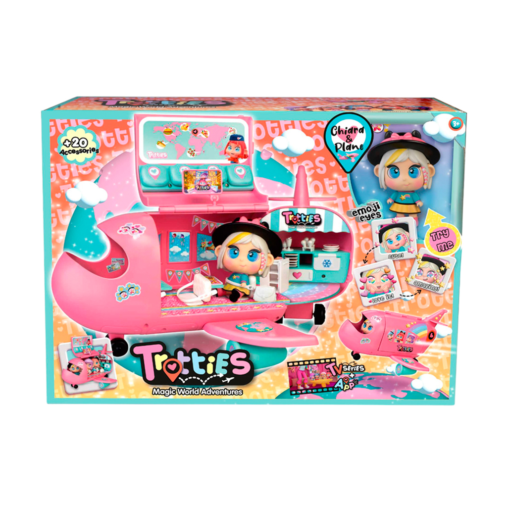 Уцінка! Ігровий набір Trotties Літак К`яри з міні-лялькою та аксесуарами, від 3 років, 15*35*47 см (TFT12000)
Уцінка! Ігровий набір Trotties Літак К`яри з міні-лялькою та аксесуарами, від 3 років, 15*35*47 см (TFT12000)