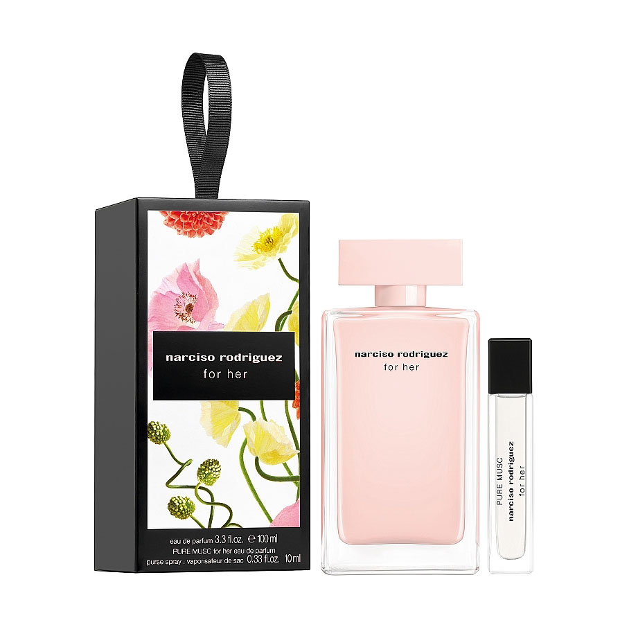 Парфумований набір жіночий Narciso Rodriguez For Her (парфумована вода, 100 мл + парфумована вода, 10 мл)
Парфумований набір жіночий Narciso Rodriguez For Her (парфумована вода, 100 мл + парфумована вода, 10 мл)
