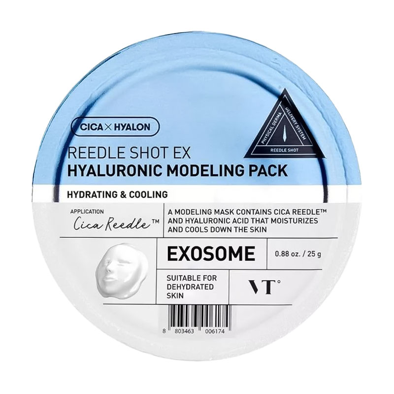Моделювальна маска для обличч VT Cosmetics Reedle Shot EX Hyaluronic Modeling Pack з гіалуроновою кислотою, 25 г
Моделювальна маска для обличч VT Cosmetics Reedle Shot EX Hyaluronic Modeling Pack з гіалуроновою кислотою, 25 г