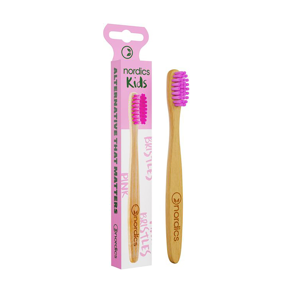 Дитяча зубна щітка Nordics Kids М'яка, з бамбука Moso, рожева, 1 шт
Дитяча зубна щітка Nordics Kids М'яка, з бамбука Moso, рожева, 1 шт