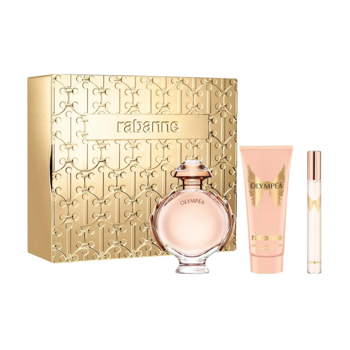 Парфумований набір жіночий Rabanne Olympea Giftset (парфумована вода, 80 мл + лосьйон для тіла, 100 мл + парфумована вода, 10 мл)
Парфумований набір жіночий Rabanne Olympea Giftset (парфумована вода, 80 мл + лосьйон для тіла, 100 мл + парфумована вода, 10 мл)