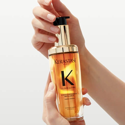 Універсальна термозахисна олія для волосся Kerastase Elixir Ultime L'Huile Originale Versatile Beautifying Oil Refillable, 75 мл