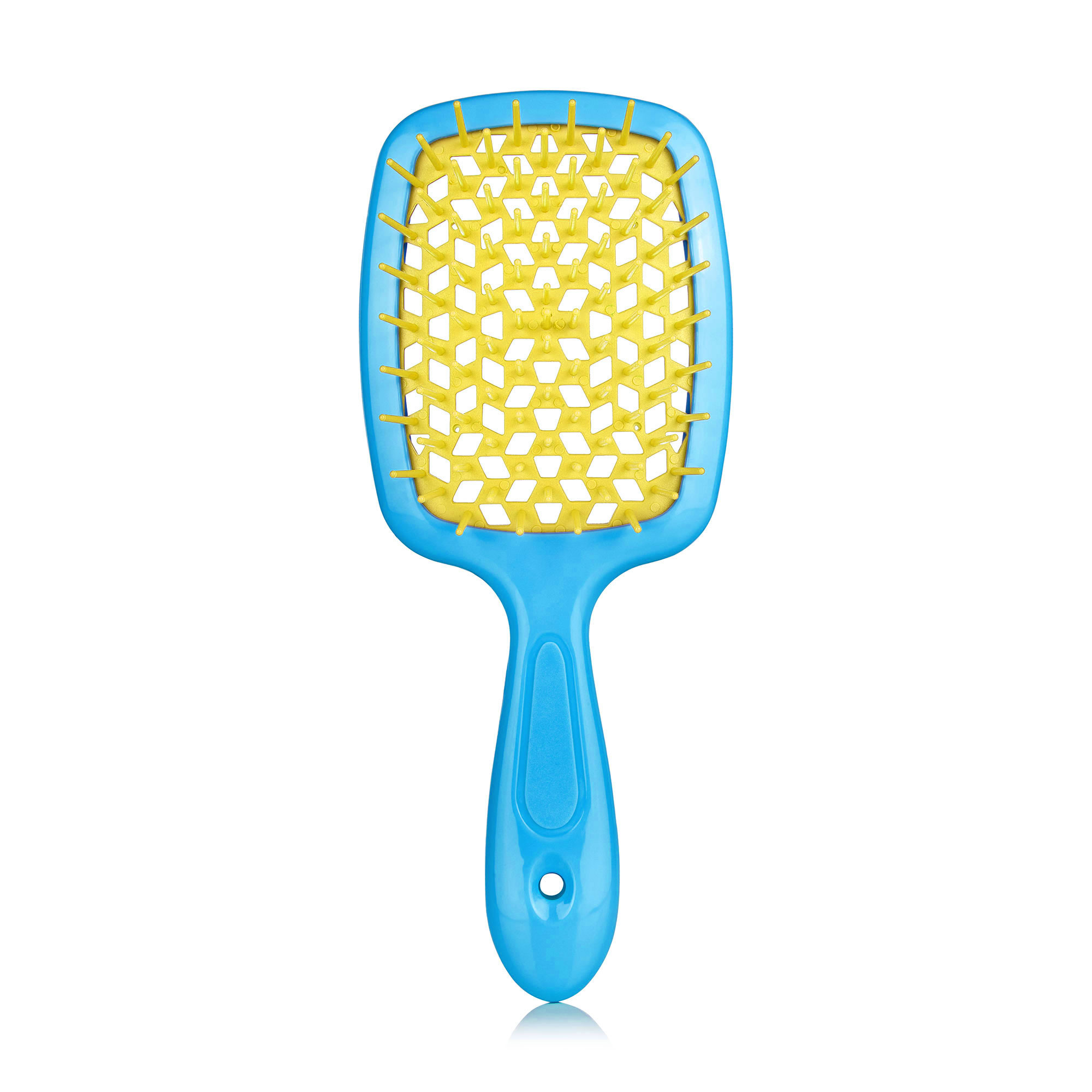 

Масажна щітка для волосся Sovart продувна, синьо-жовта, 1 шт