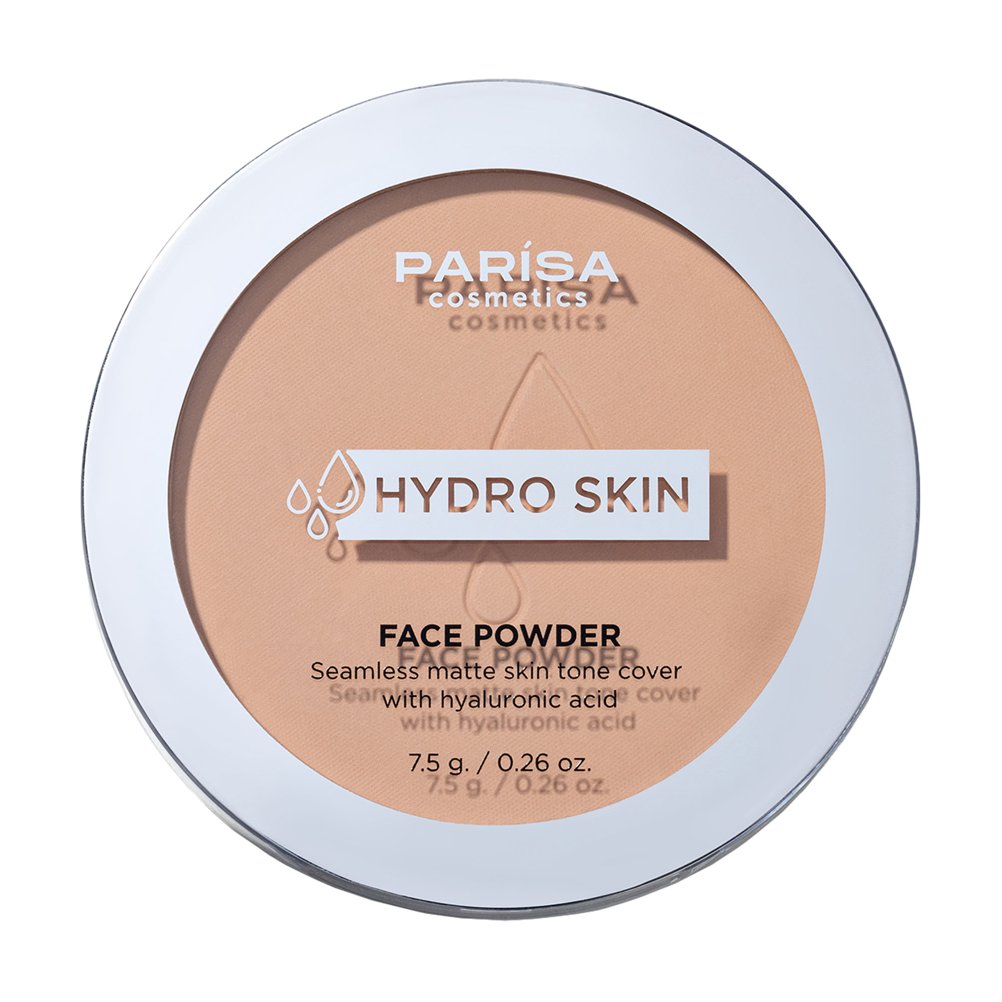 

Уцінка! Пудра для обличчя Parisa Cosmetics Hydro Skin Face Powder з гіалуроновою кислотою, 04 Soft Tan, 8.5 г