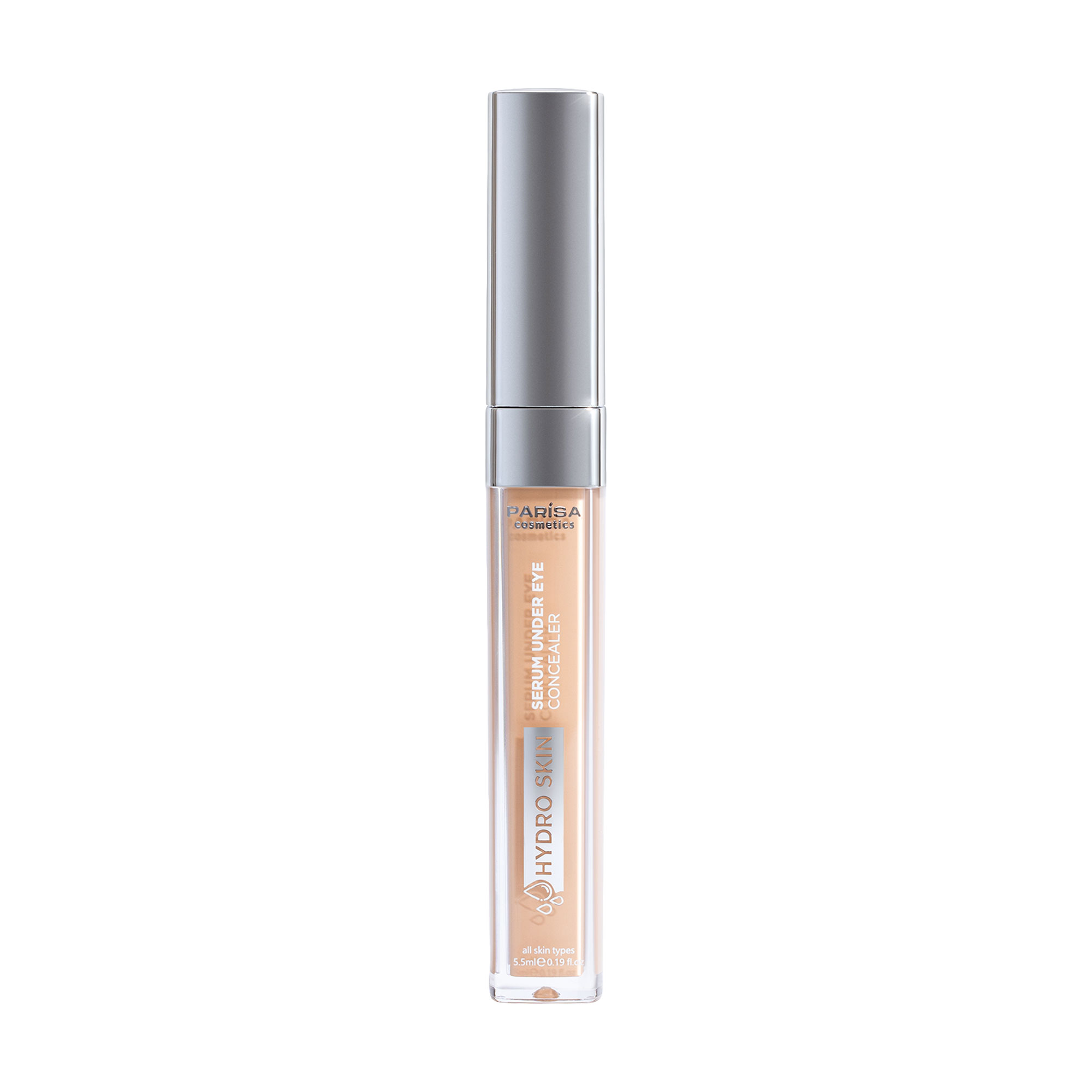 

Консилер-сироватка для шкіри навколо очей Parisa Cosmetics Hydro Skin Serum Under Eye Concealer, 04 Soft Tan, 7 мл