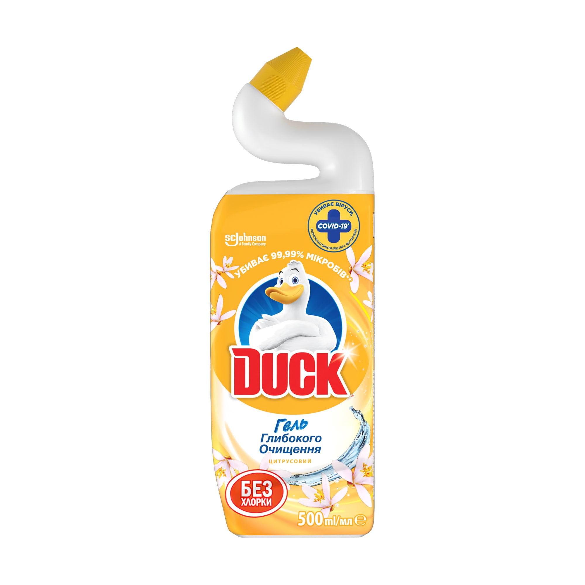 Гель для глибокого очищення туалету Duck Цитрусовий, без хлору, 500 мл