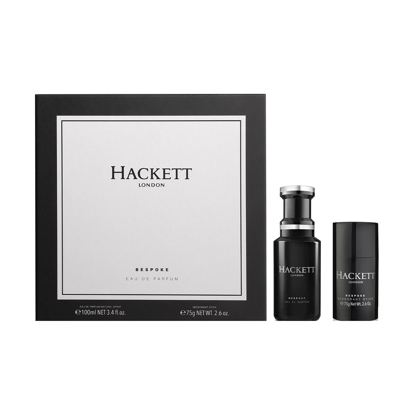 Парфумований набір чоловічий Hackett London Bespoke (парфумована вода, 100 мл + дезодорант-стік, 75 г)
