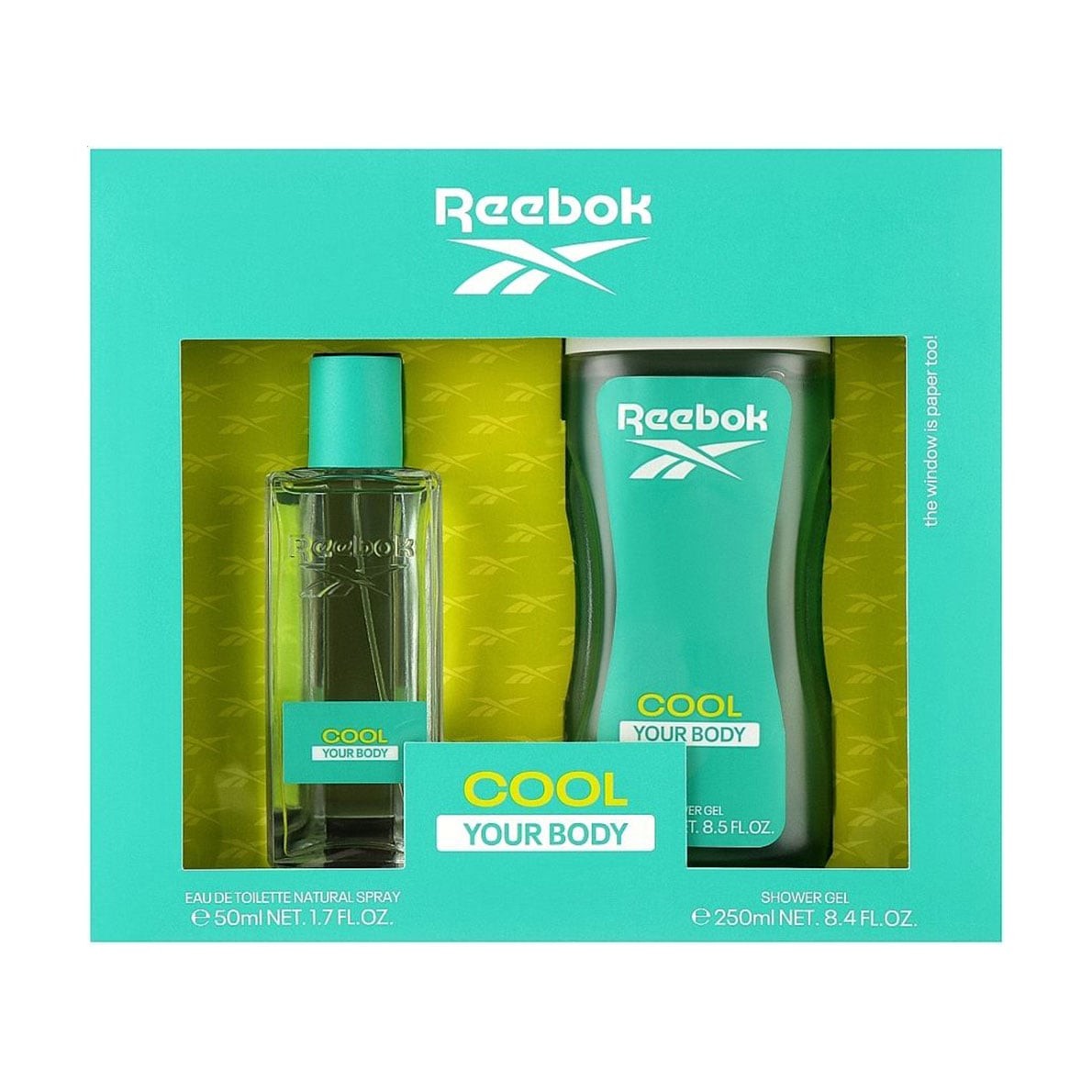 

Парфумований набір жіночий Reebok Cool Your Body For Her (туалетна вода, 50 мл + гель для душу, 250 мл)