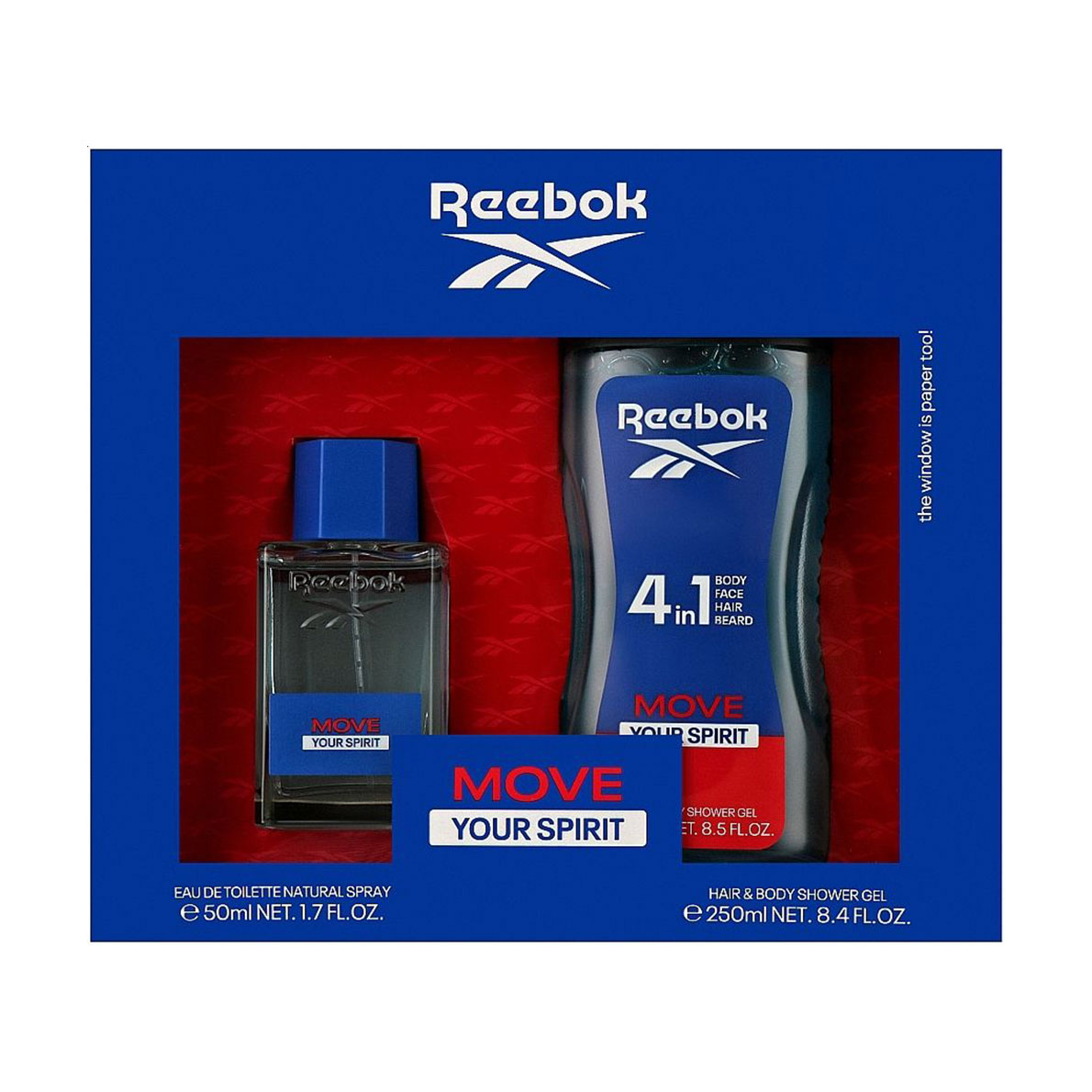

Парфумований набір чоловічий Reebok Move Your Spirit (туалетна вода, 50 мл + гель для душу, 250 мл)