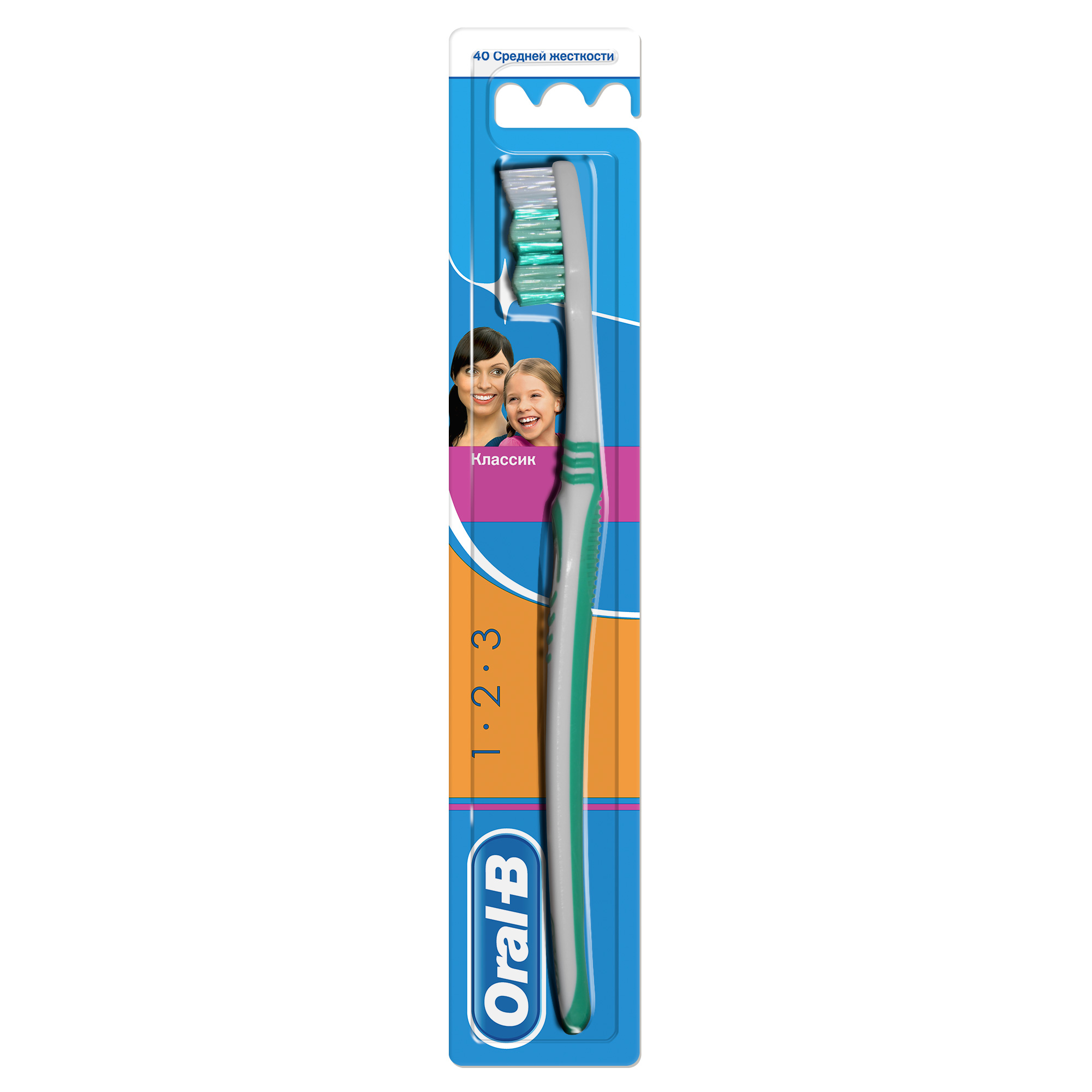 

Зубна щітка Oral-B effect classic 40 середня, 1 шт.