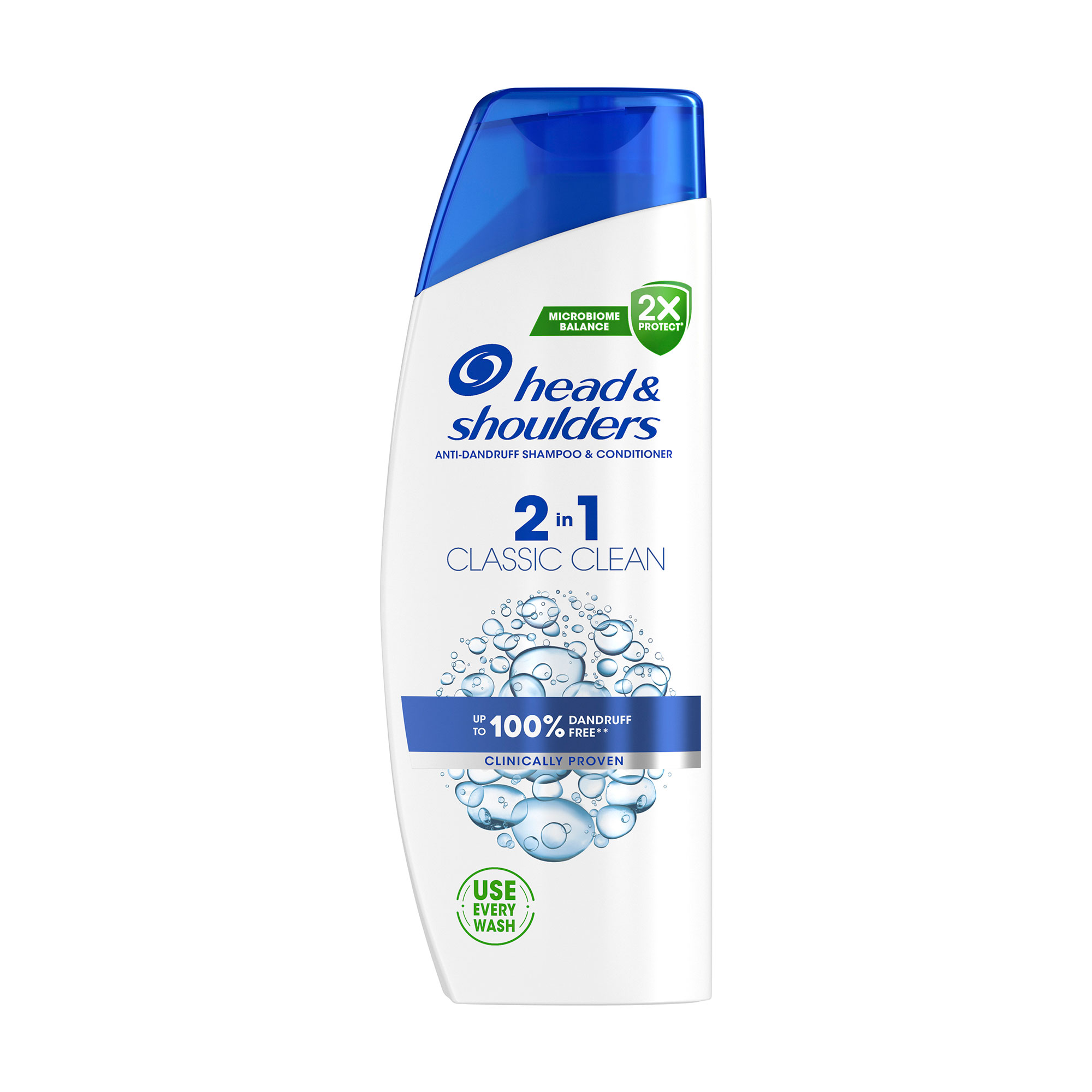 

Шампунь та бальзам-ополіскувач для волосся 2 в 1 Head & Shoulders Classic Clean Основний догляд, проти лупи, 330 мл