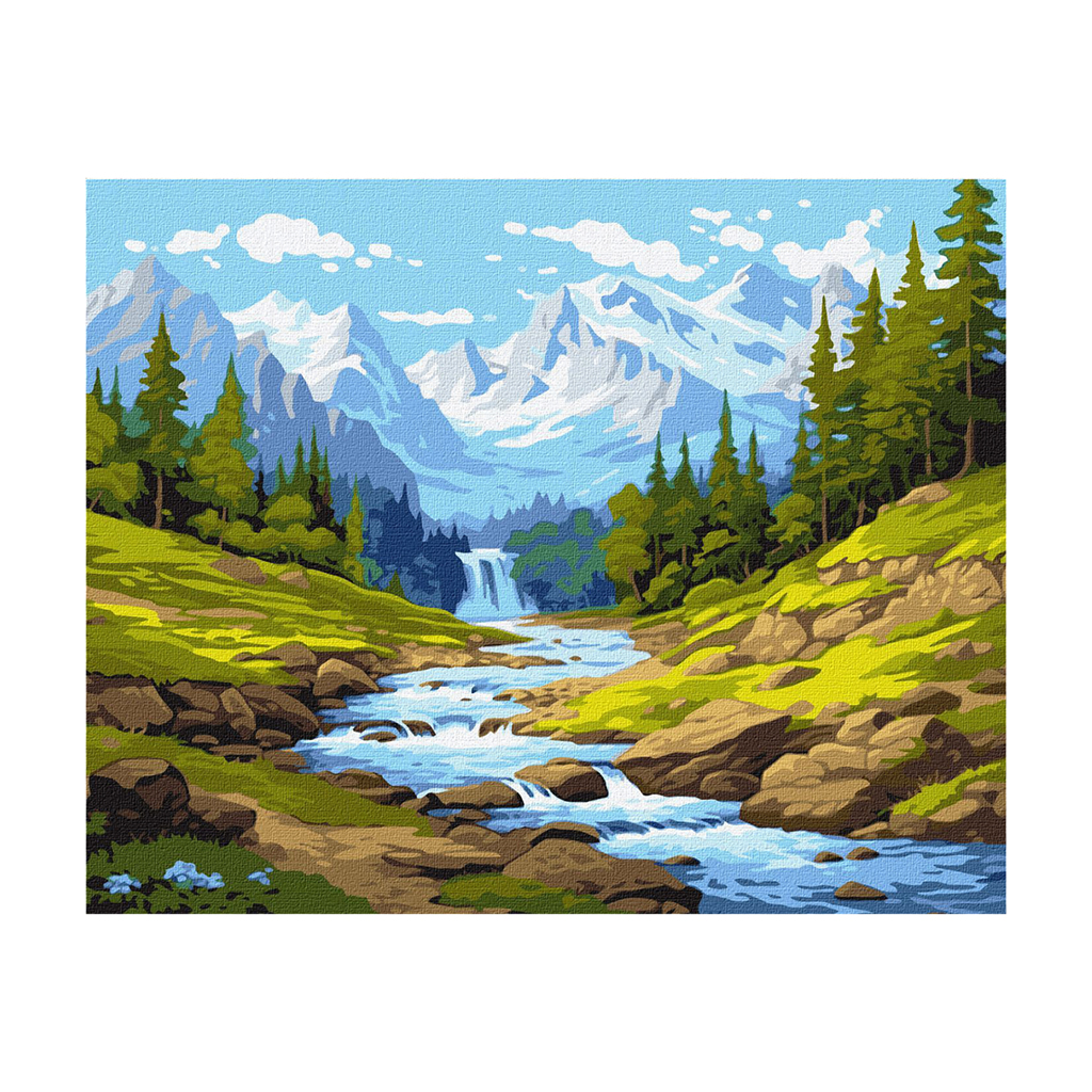 

Картина за номерами Ideyka Струмок у горах, 40*50 см (KHO2899)