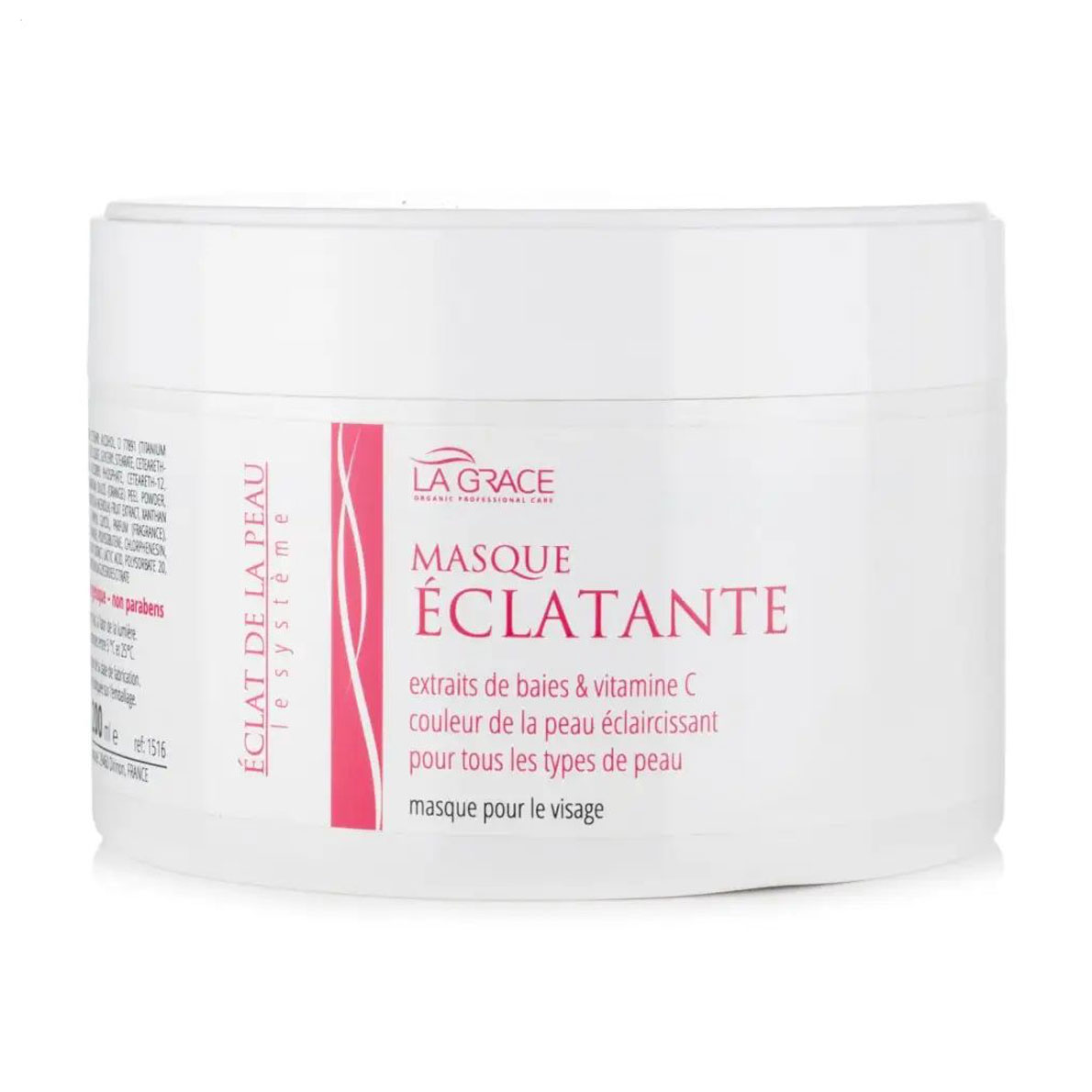 

Уцінка! Освітлювальна маска для обличчя La Grace Сяйво шкіри, з вітаміном С, 200 мл