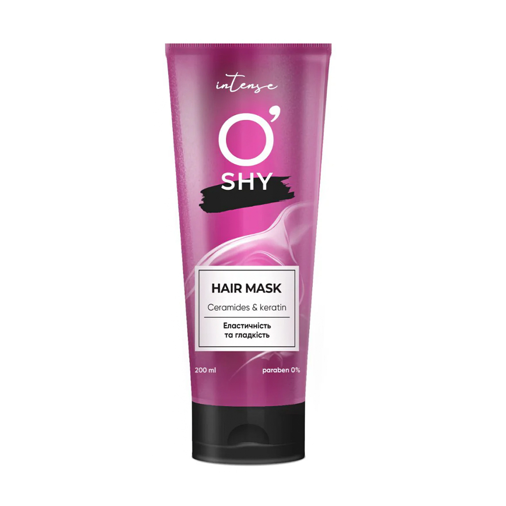 

Маска для волосся O'Shy Intense Ceramides & Keratin Hair Mask Еластичність та гладкість, 200 мл