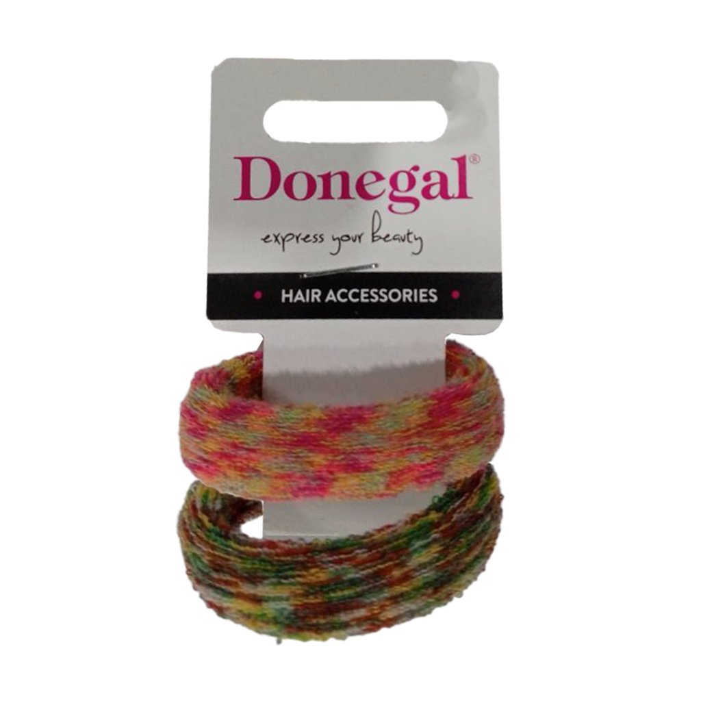 

Резинка для волосся Donegal різнокольорова, 2 шт (FA-5717)
