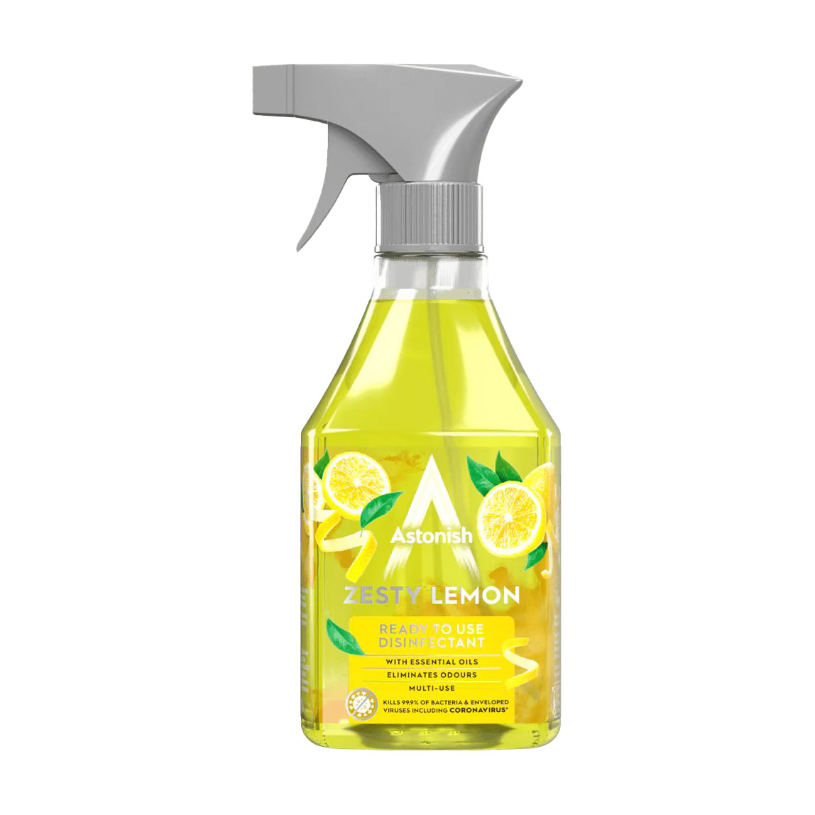 

Уцінка! Багатофункціональний мийний та дезінфікувальний засіб-спрей Astonish Лимонний вибух, без хлору, 550 мл