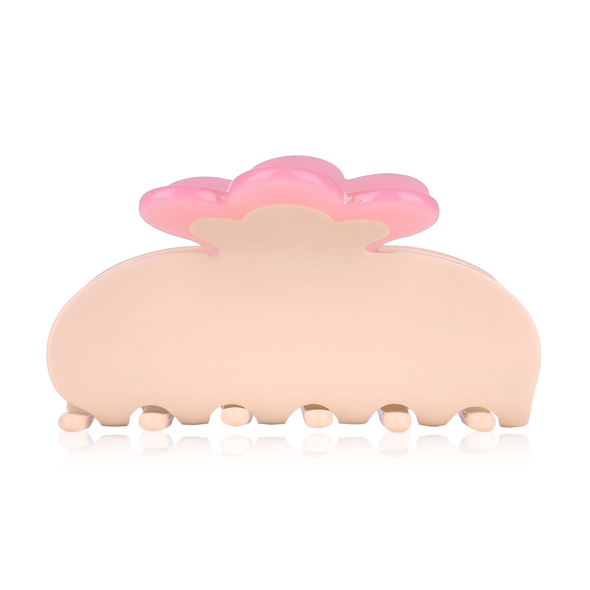 

Заколка-краб для волосся O-la-la бежева, 1 шт (24N)OV49-2)