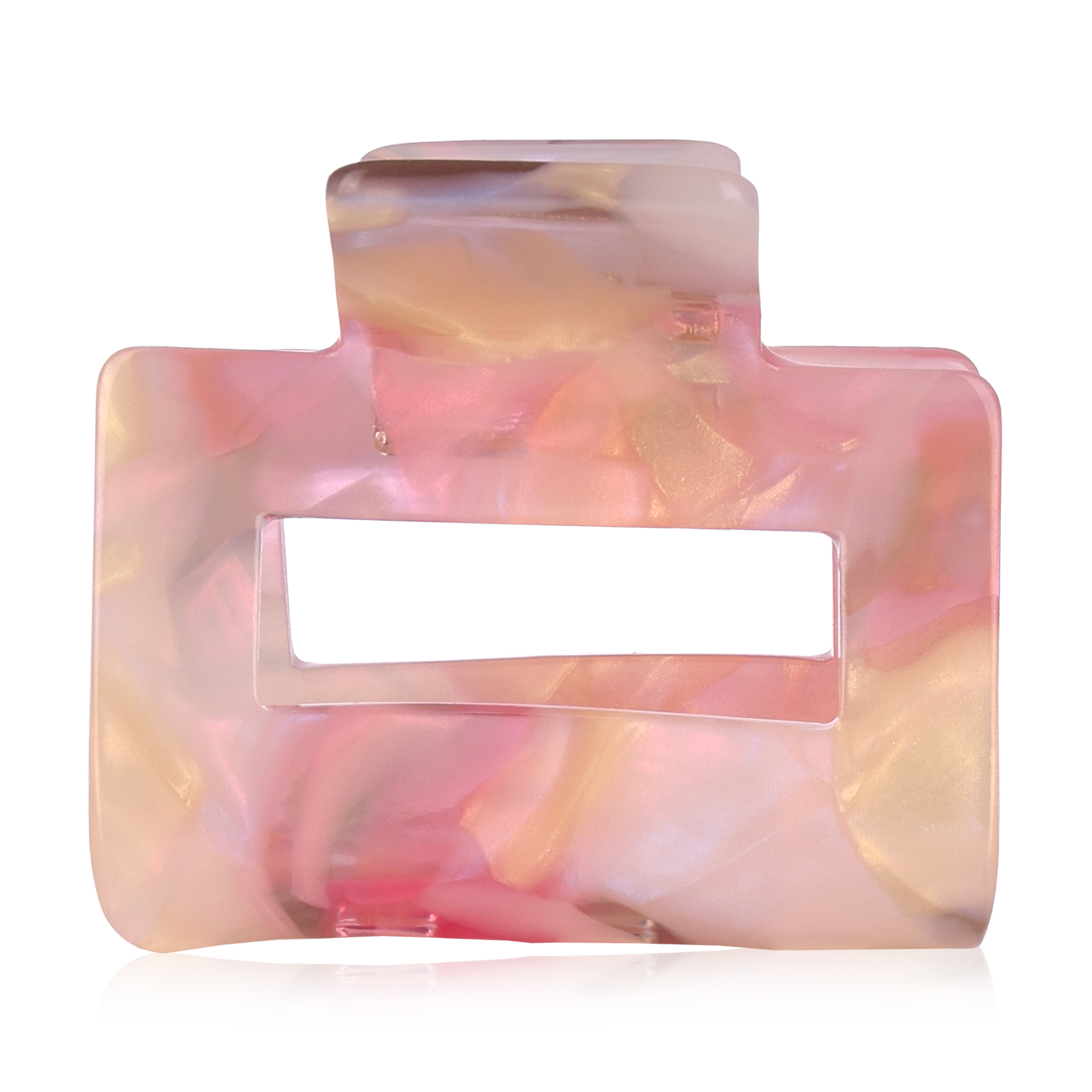 

Заколка-краб для волосся O-la-la рожева, 1 шт (24N)OV58-2)