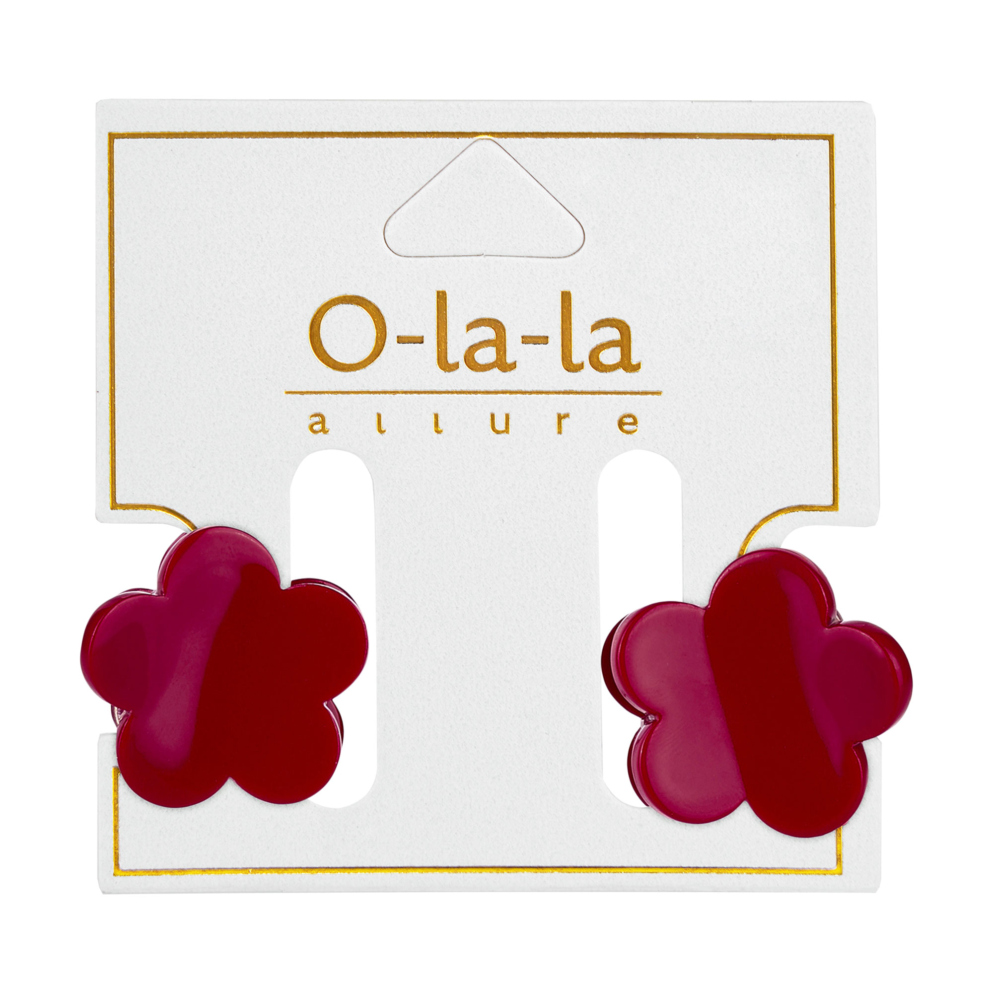 

Набір заколок-крабів для волосся O-la-la бордові, 2 шт (24N)OV79-2)