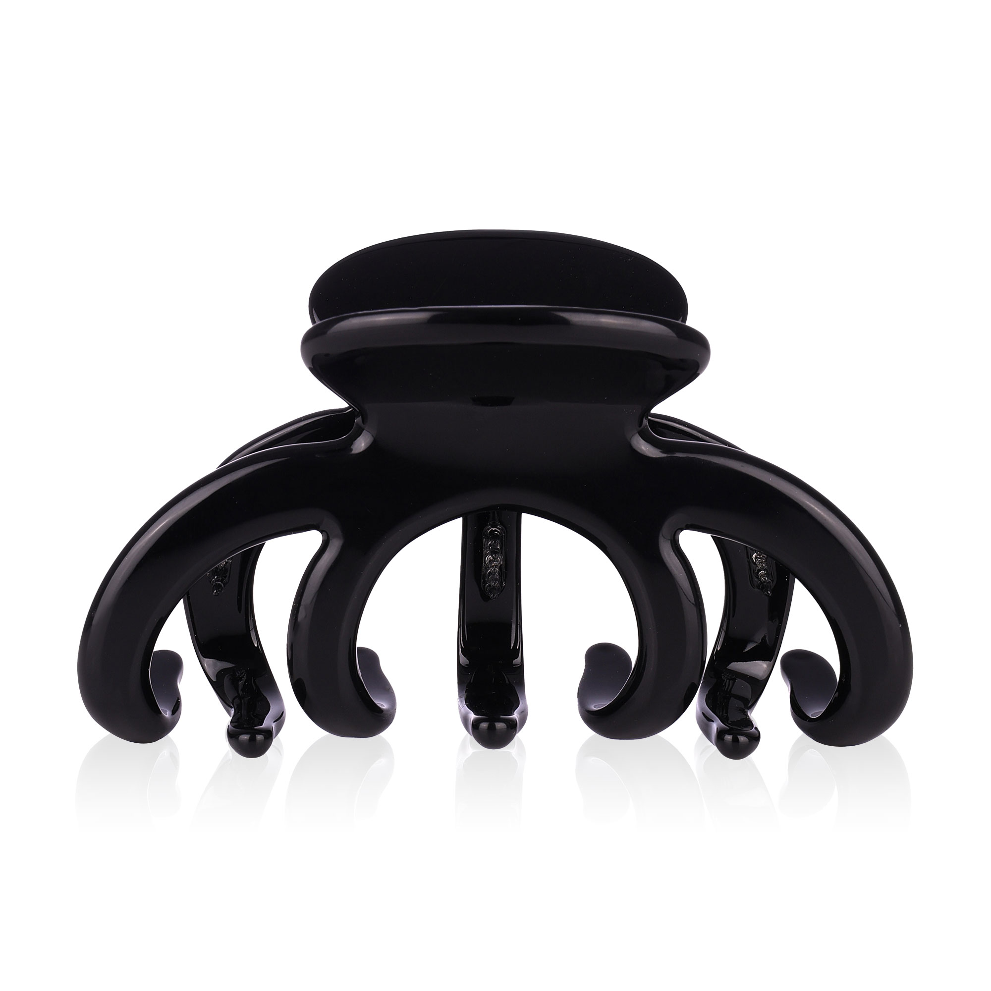 

Заколка-краб для волосся O-la-la чорна, 1 шт (24N)OV97-2)