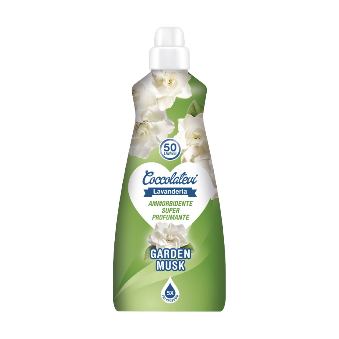 

Пом'якшувач для білизни Coccolatevi Garden Musk Садовий мускус, 50 циклів прання, 1.25 л