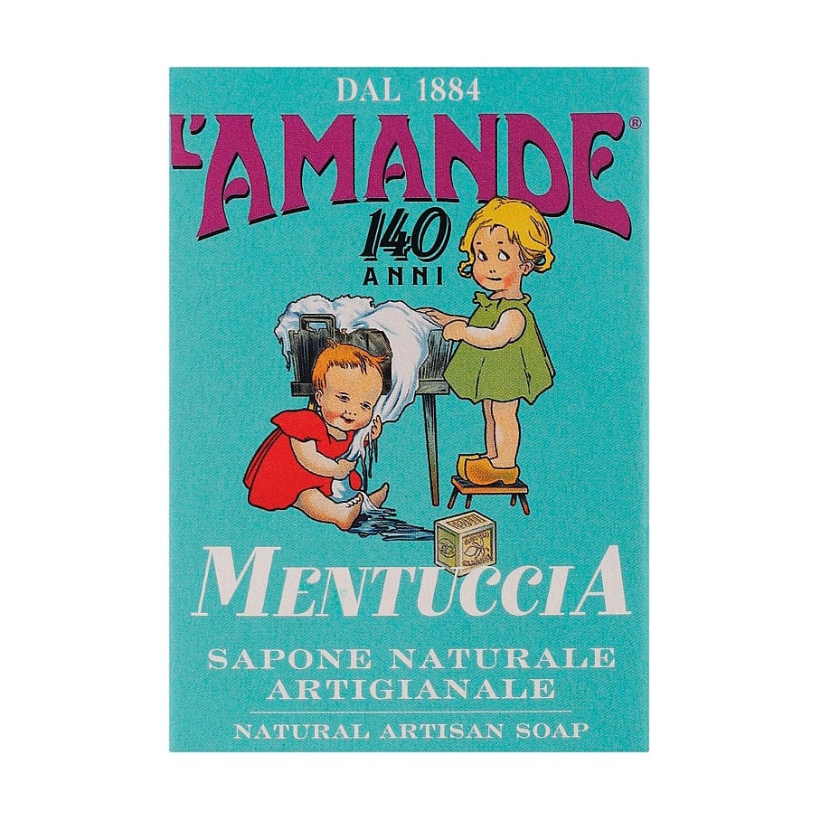 

Натуральне тверде мило ручної роботи L'Amande 140 Anni Mint Natural Artisan Soap М'ята, 150 г