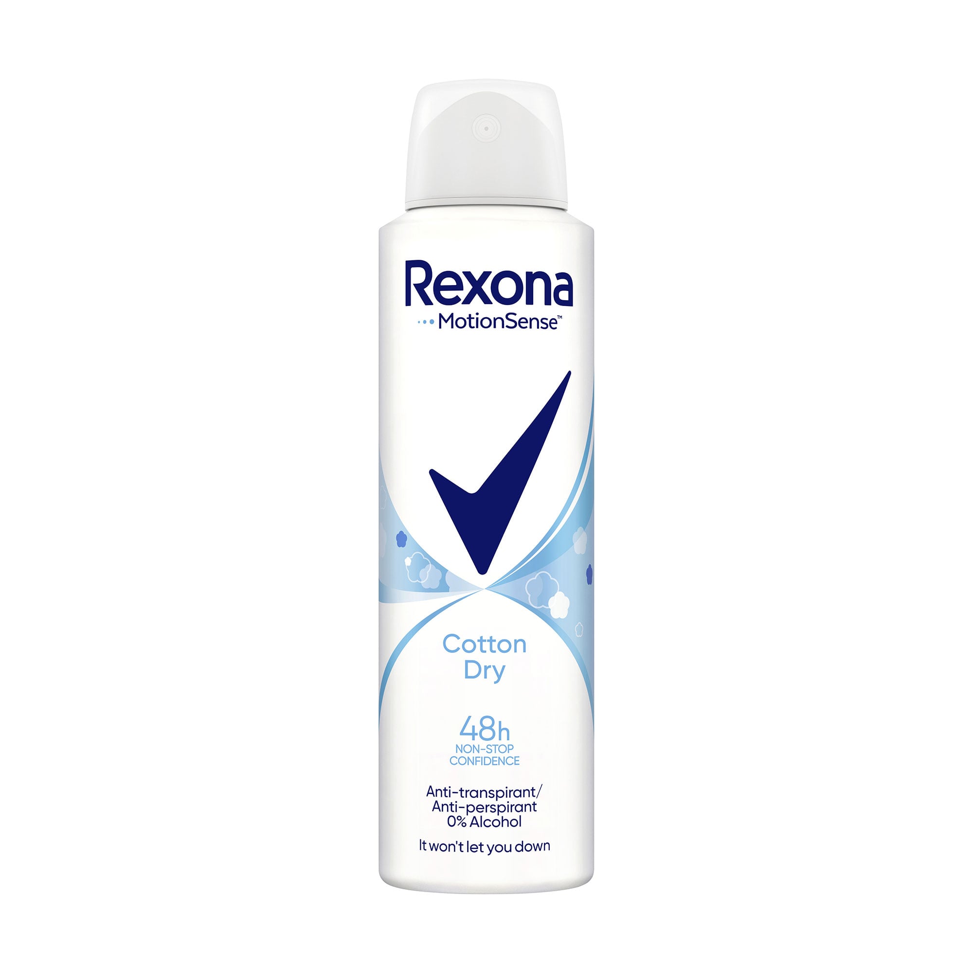 

Антиперспірант-спрей жіночий Rexona Motion Sense Cotton Dry 48H Легкість бавовни, 150 мл