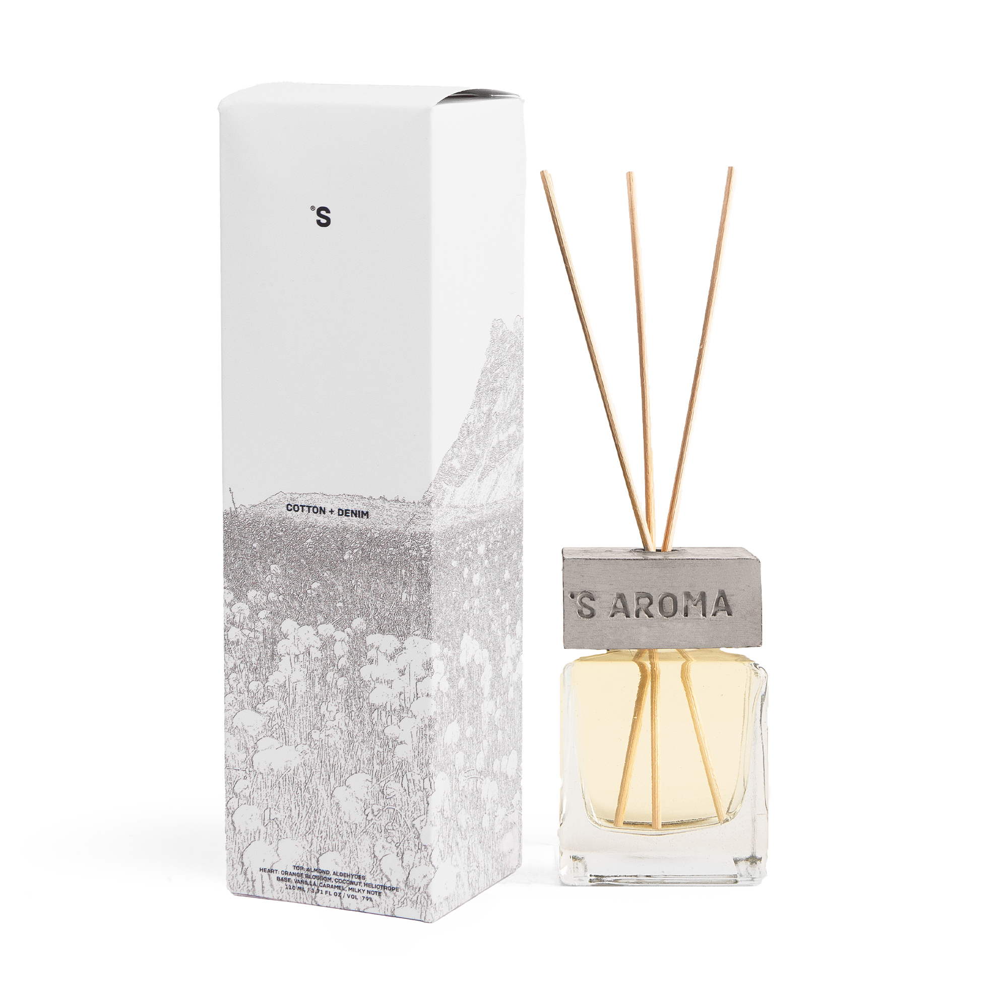 

Аромадифузор для дому Sister's Aroma Cotton + Denim, 100 мл