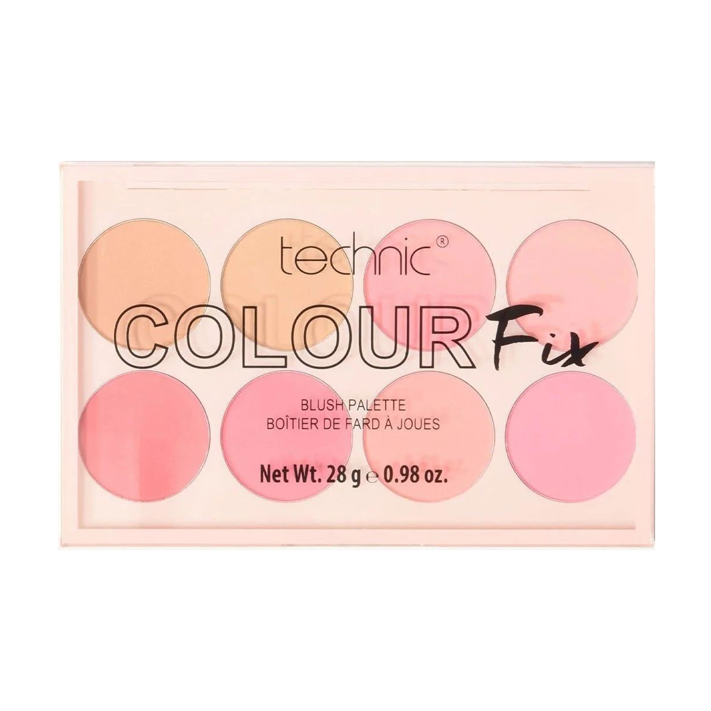 

Уцінка! Палетка рум'ян для обличчя technic Colour Fix Blush Palette, 28 г