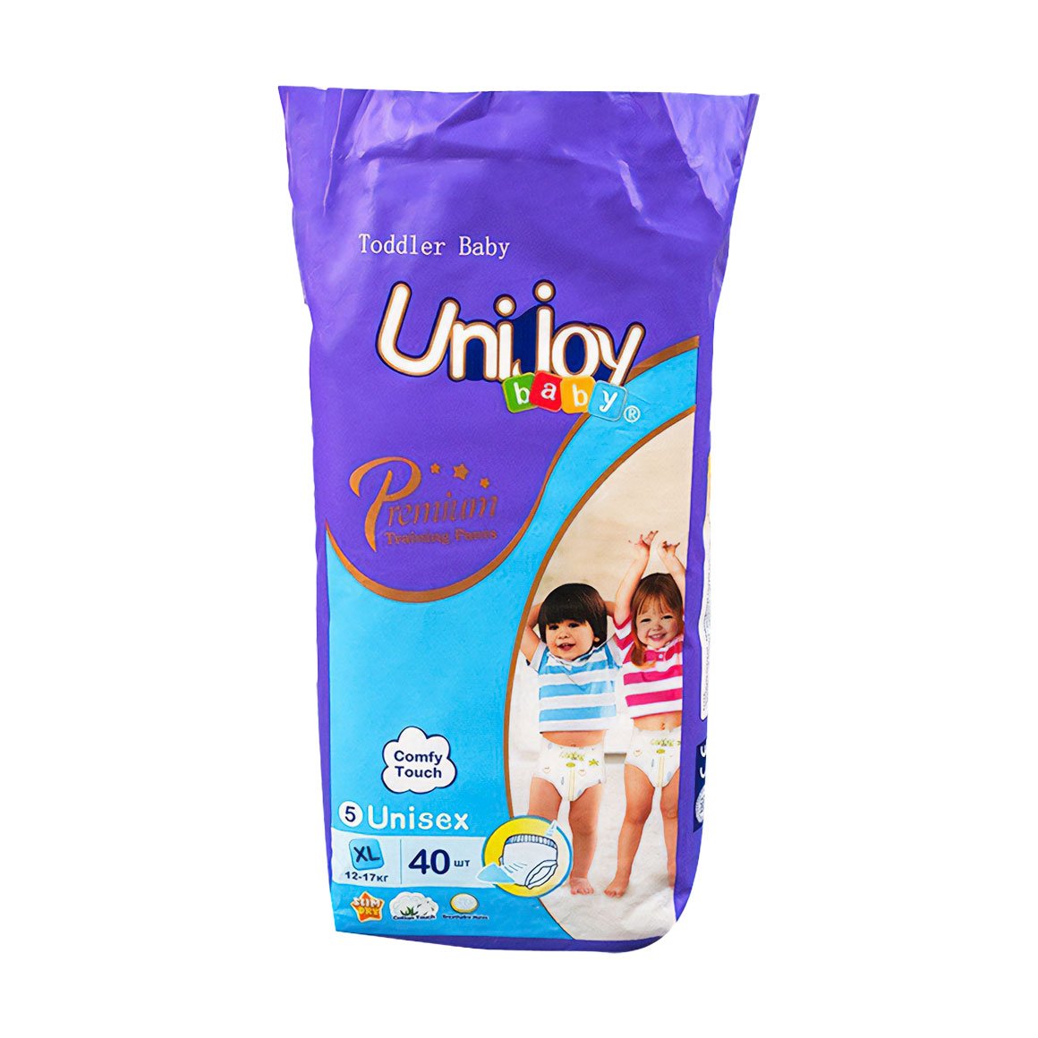 

Підгузки-трусики Unijoy Premium розмір XL (12-17 кг), 40 шт