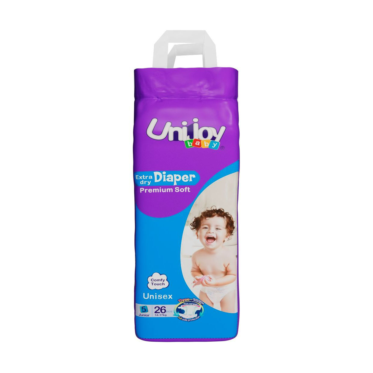 Підгузки Unijoy Premium Soft розмір XL (14-17 кг), 26 шт