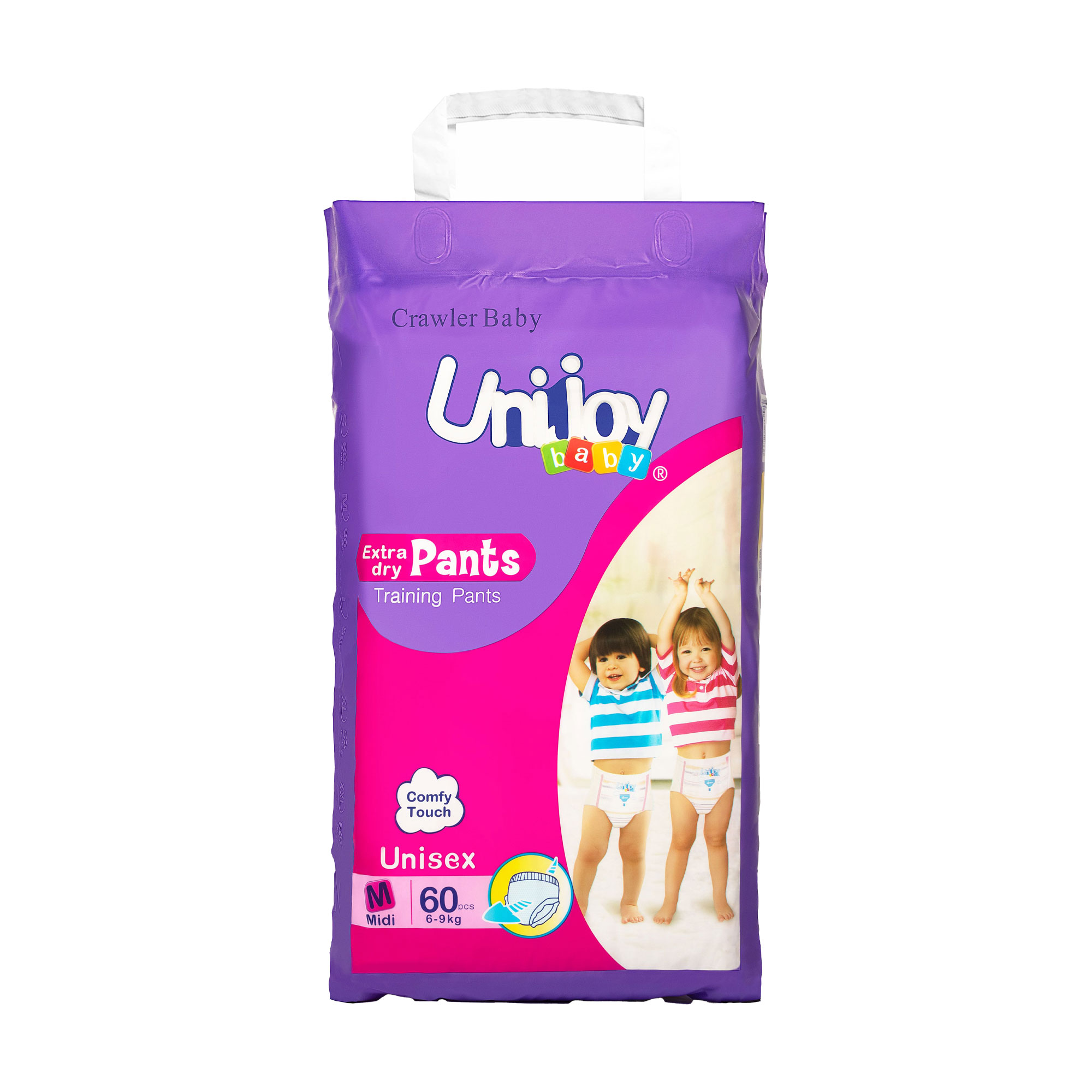 

Уцінка! Підгузки-трусики Unijoy Training розмір М (6-9 кг), 60 шт