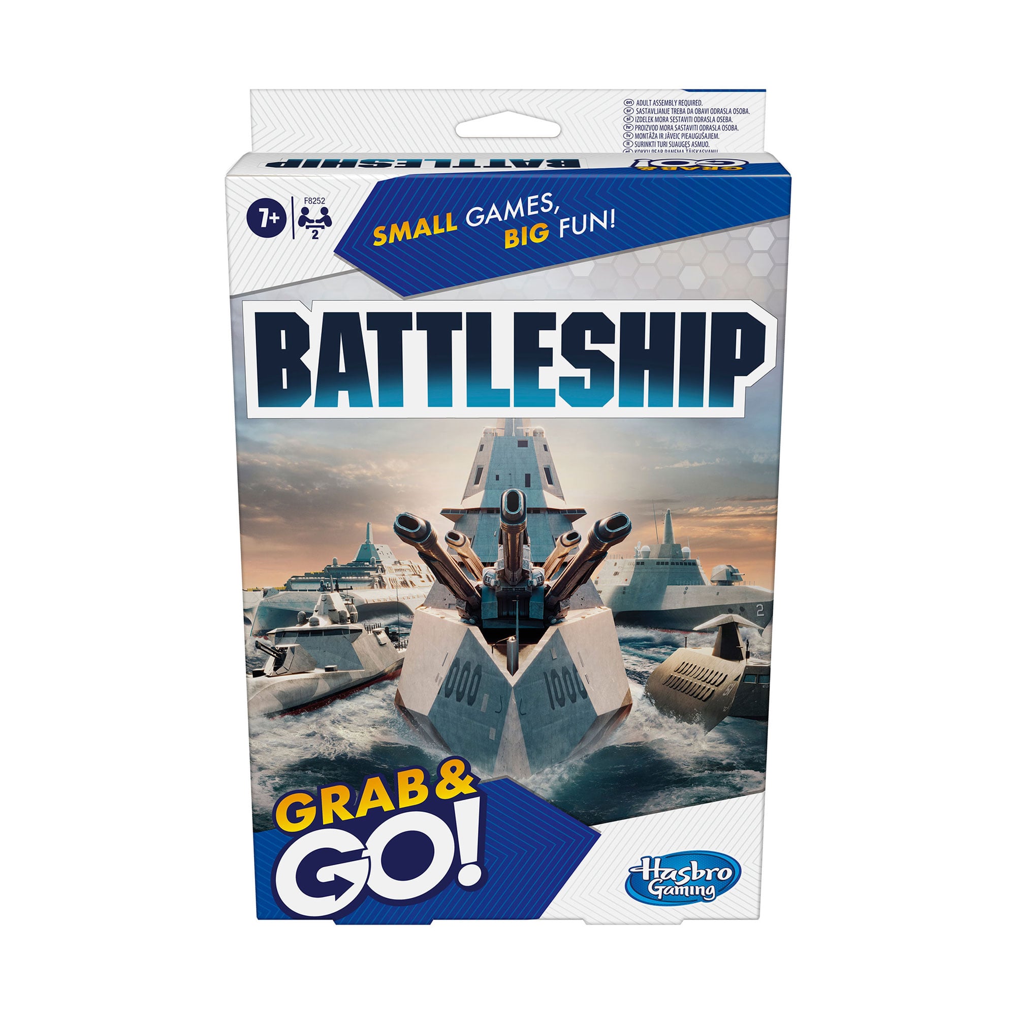 

Настільна гра дорожня Hasbro Gaming Морський бій, 25.4*4.76*15.88 см, від 7 років (F8252)