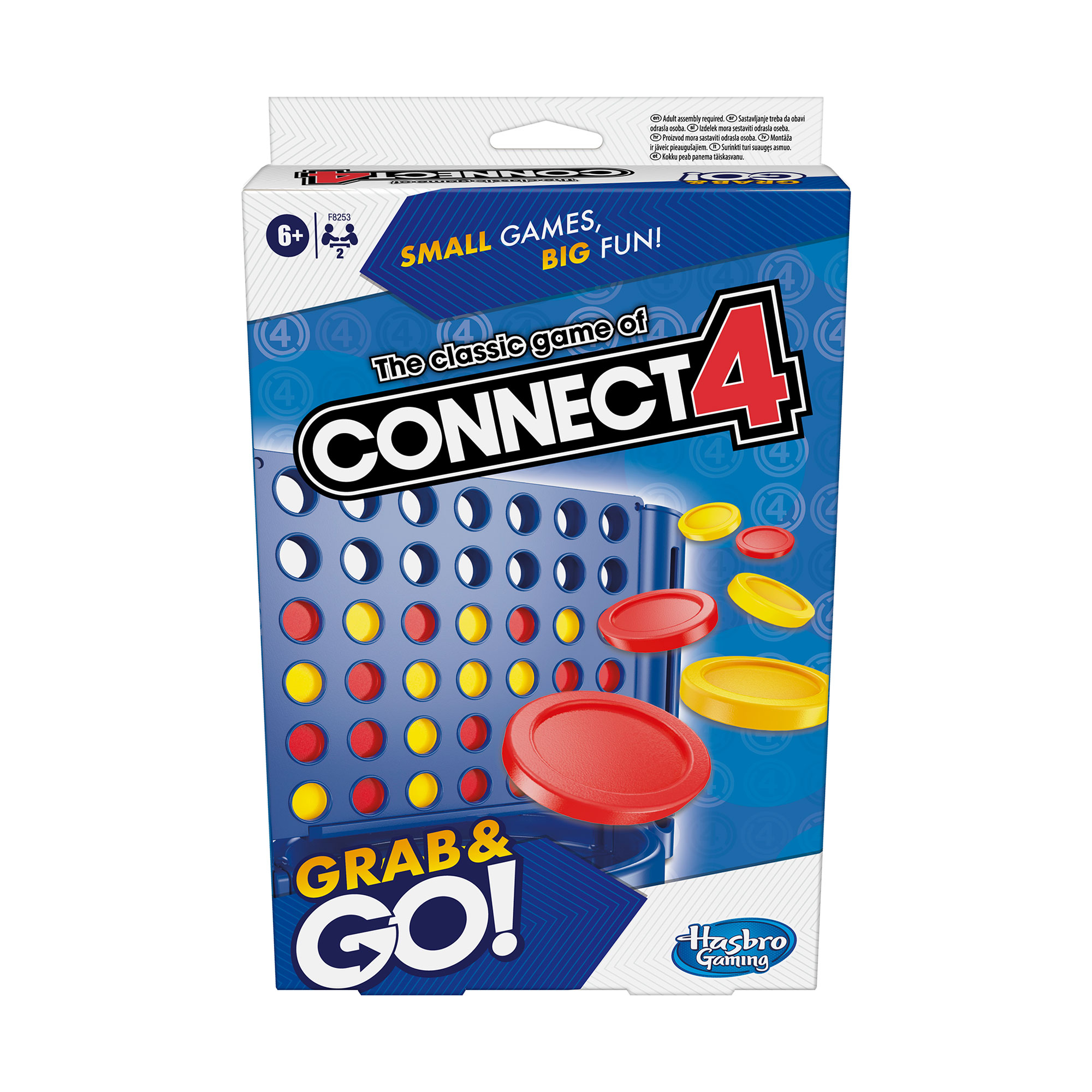 

Настільна гра дорожня Hasbro Gaming Збери 4, 25.4*4.76*15.88 см, від 6 років (F8253)