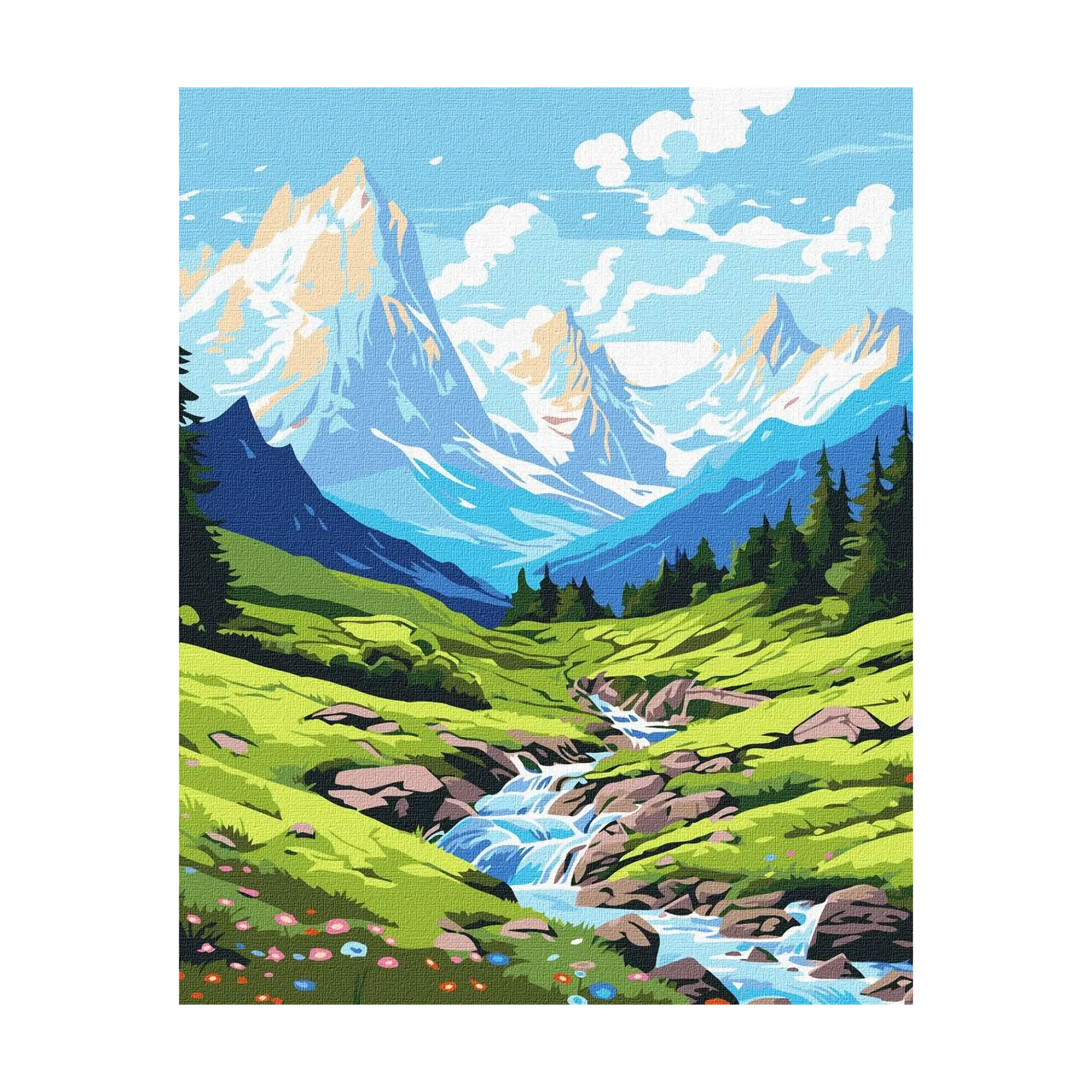 

Картина за номерами Ideyka Пристань у горах, 40*50 см (KHO2904)