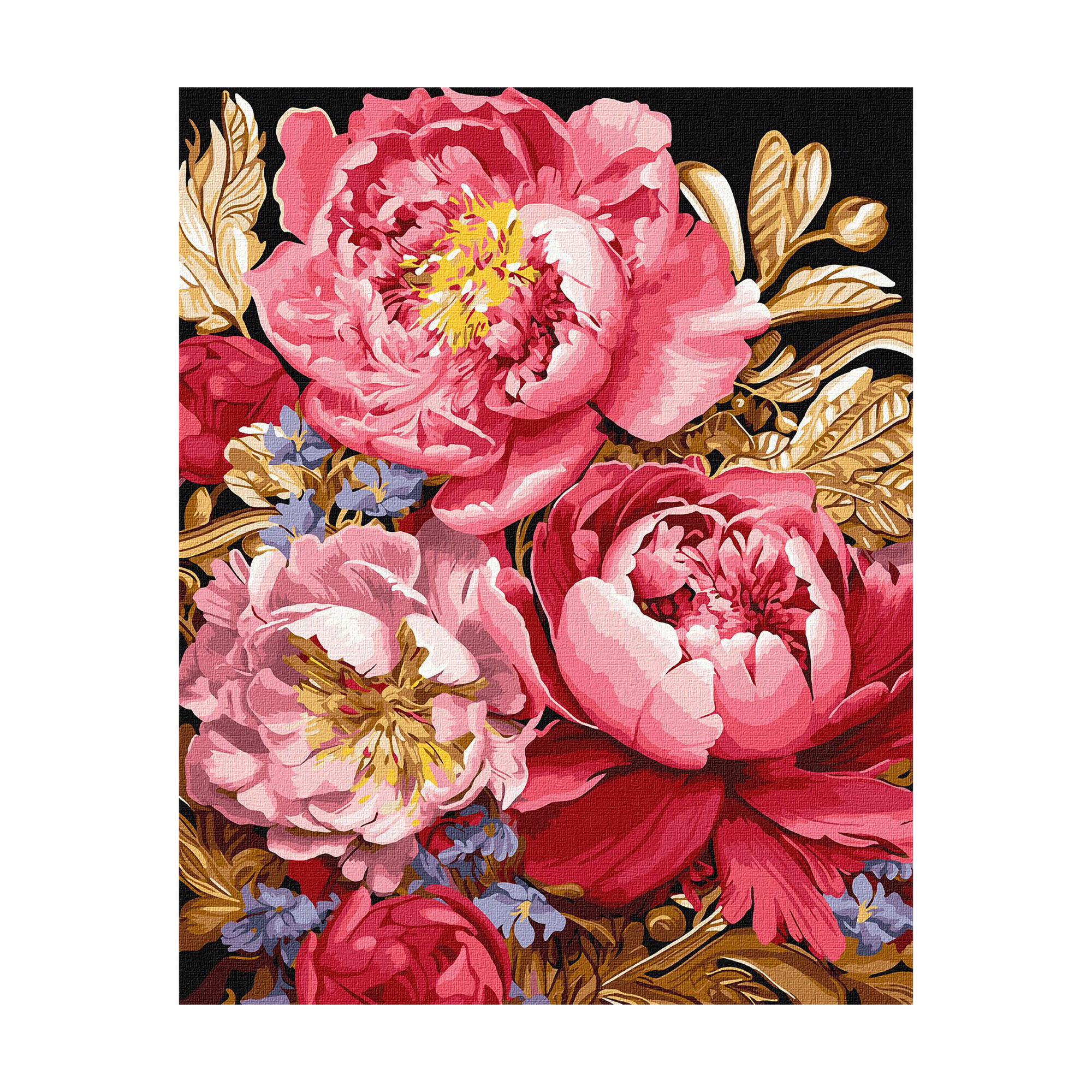 

Картина за номерами Ideyka Квіткове натхнення з фарбами металік extra, 40*50 см (KHO3262)