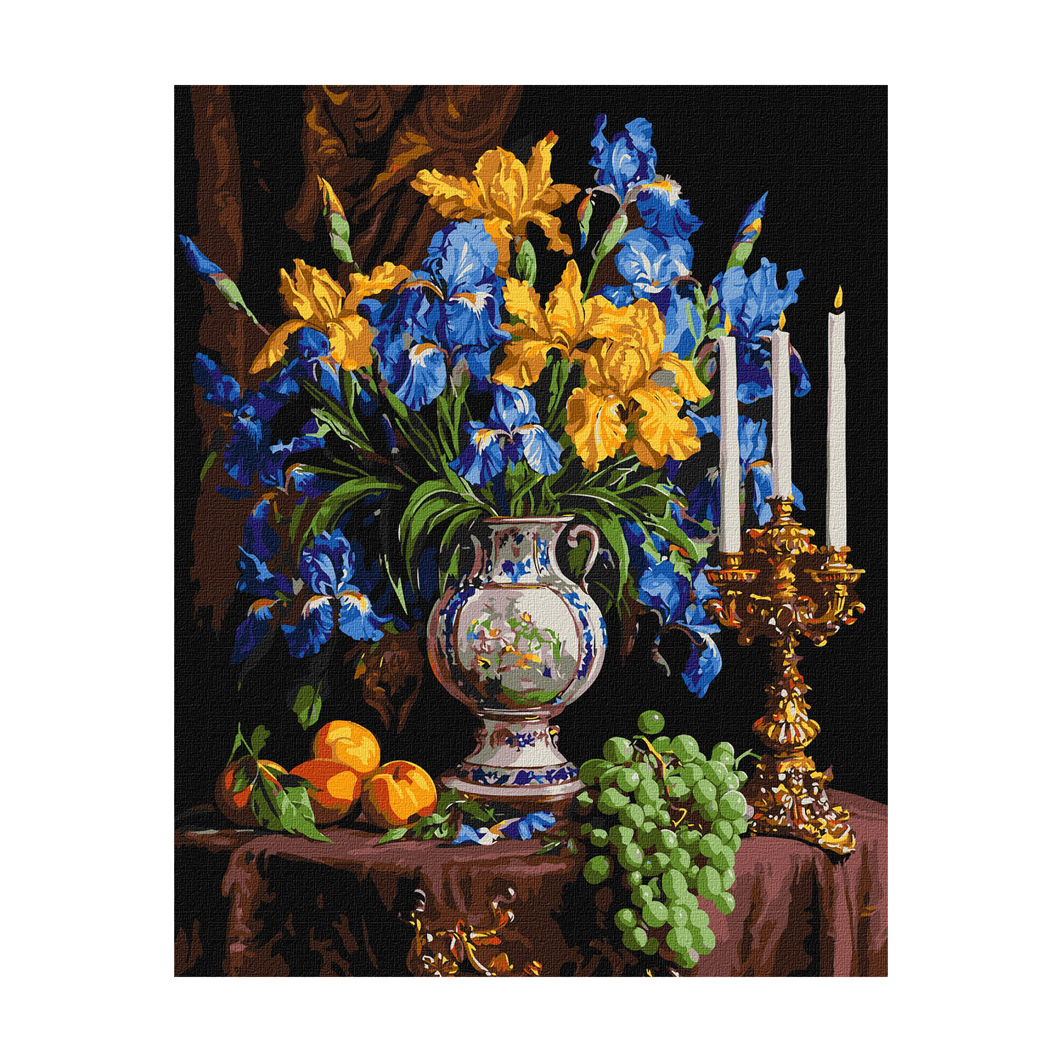 

Картина за номерами Ideyka Розкішні іриси, 40*50 см (KHO3287)