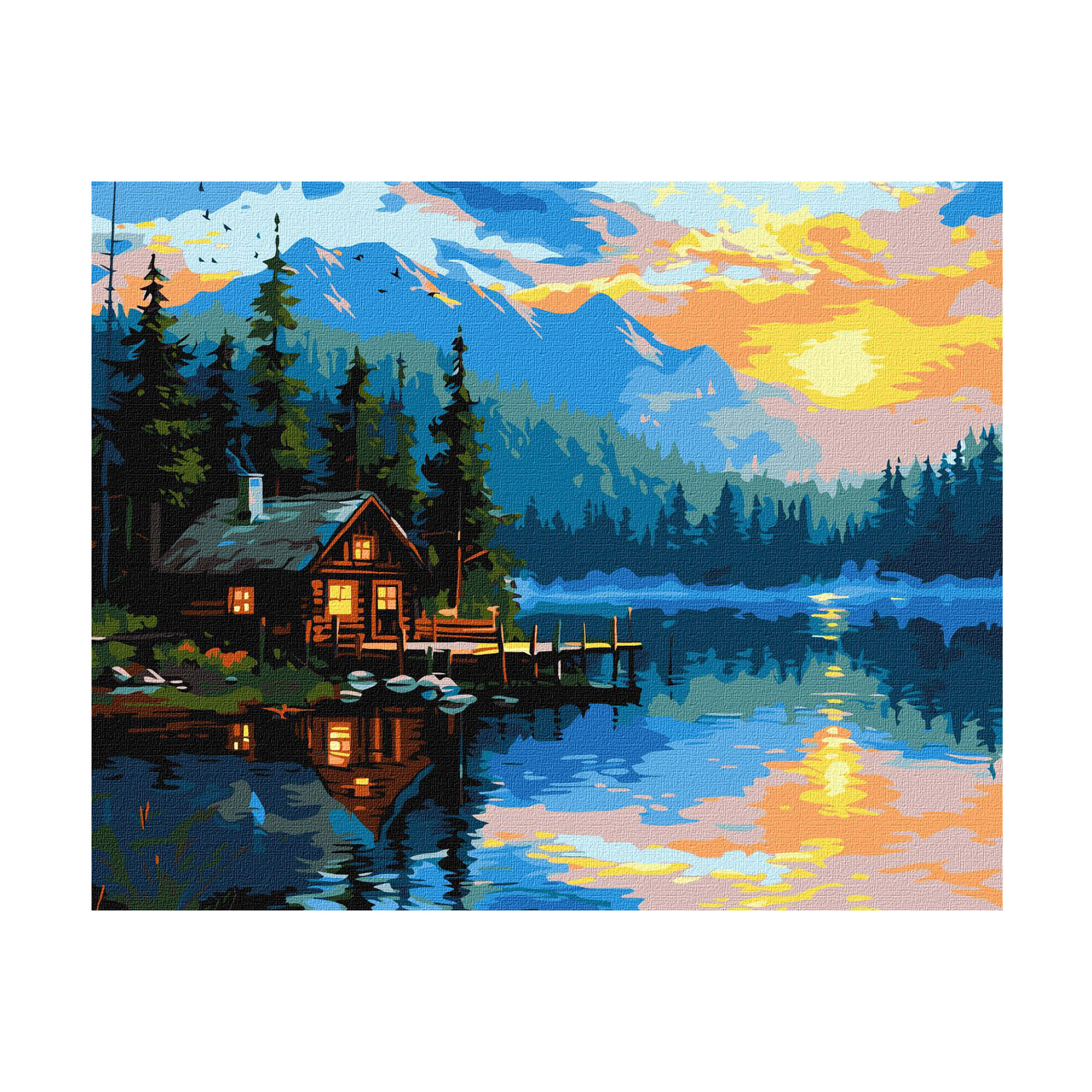 

Картина за номерами Ideyka Озерний затишок, 40*50 см (KHO6355)