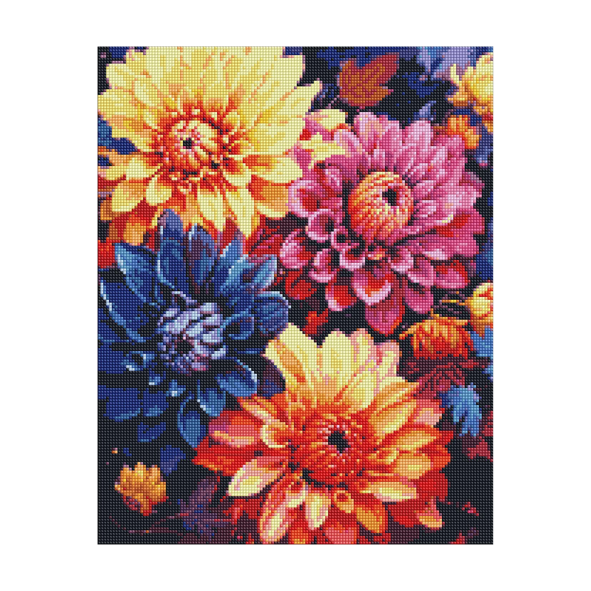 

Алмазна мозаїка Ideyka Барвисті жоржини, 40*50 см (AMO7842)