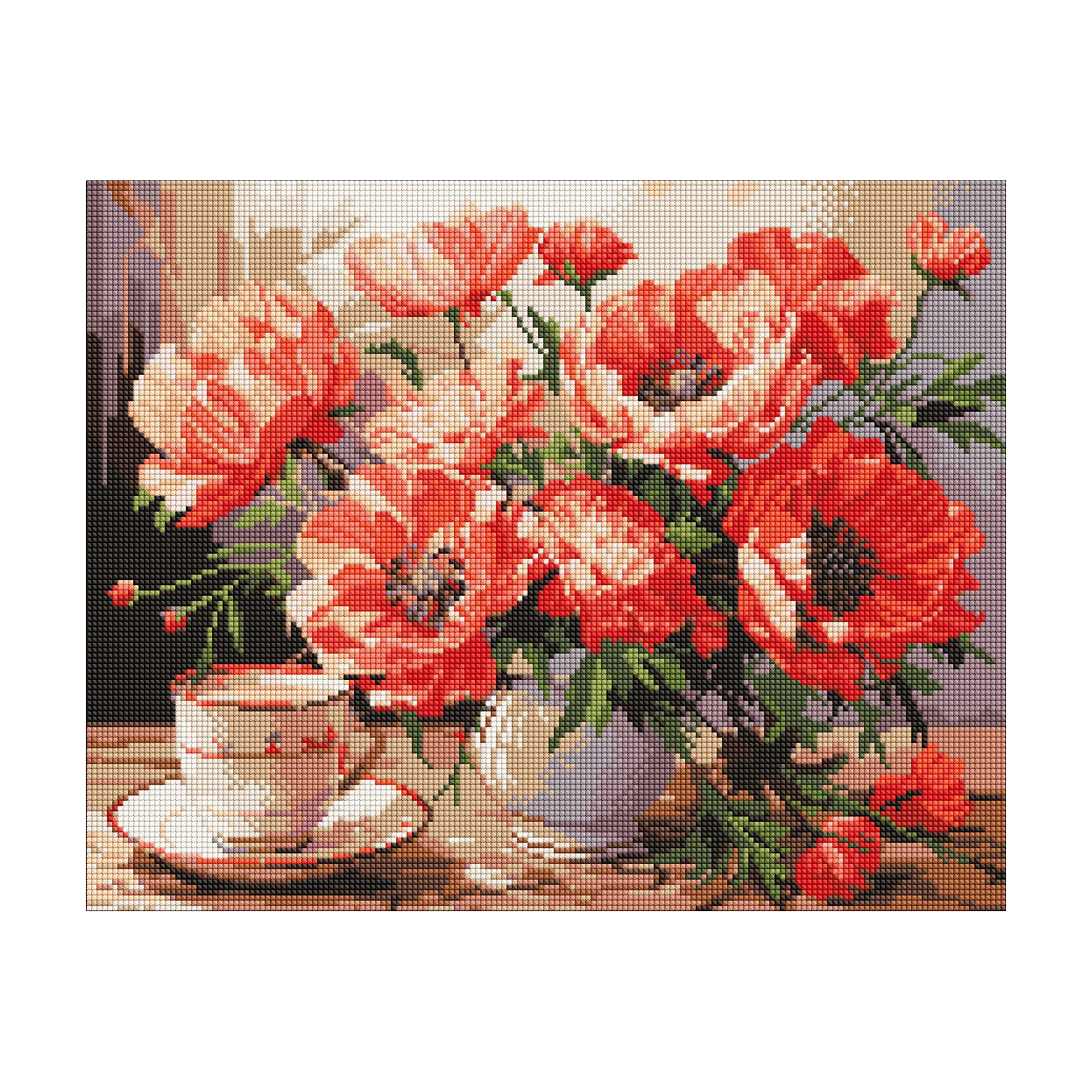 

Алмазна мозаїка Ideyka Букет із маками, 40*50 см (AMO7988)