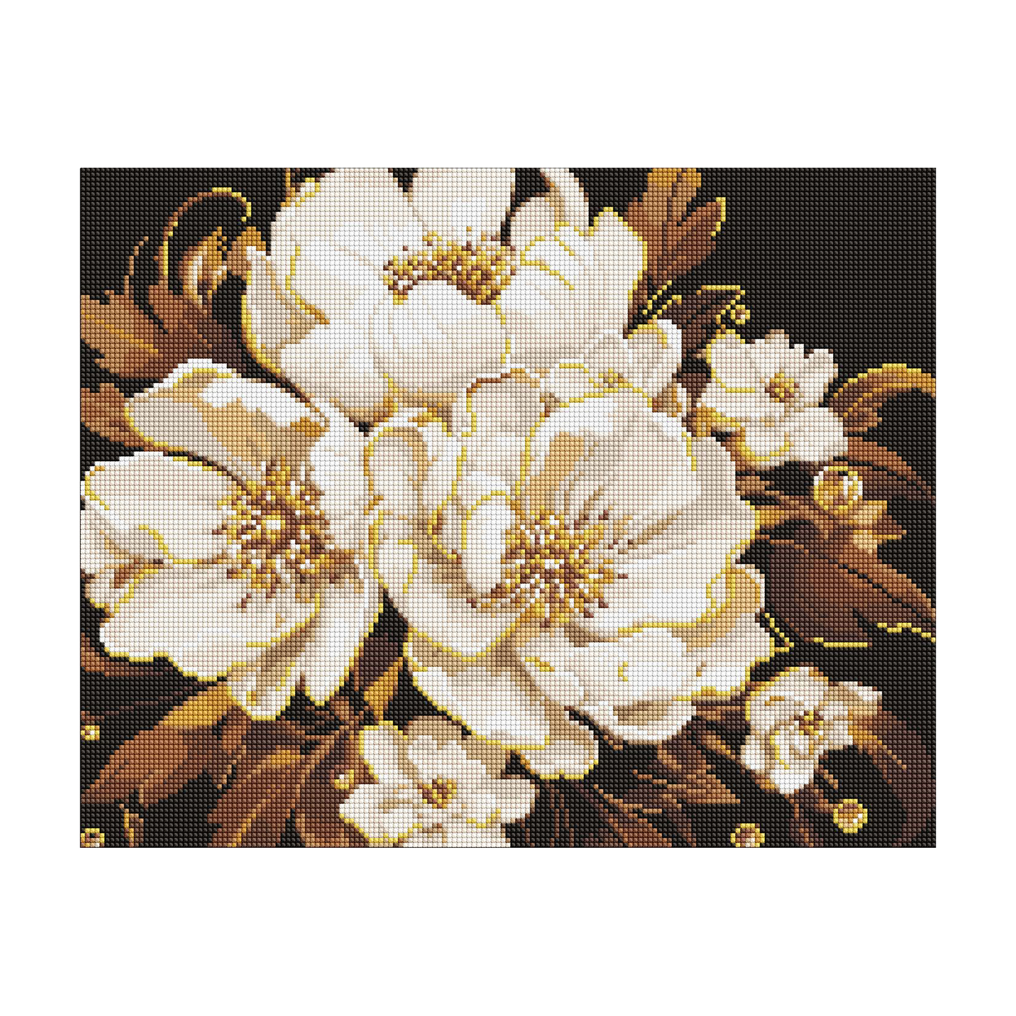 

Алмазна мозаїка Ideyka Біла ніжність, з АВ стразами, 40*50 см (AMO8006)