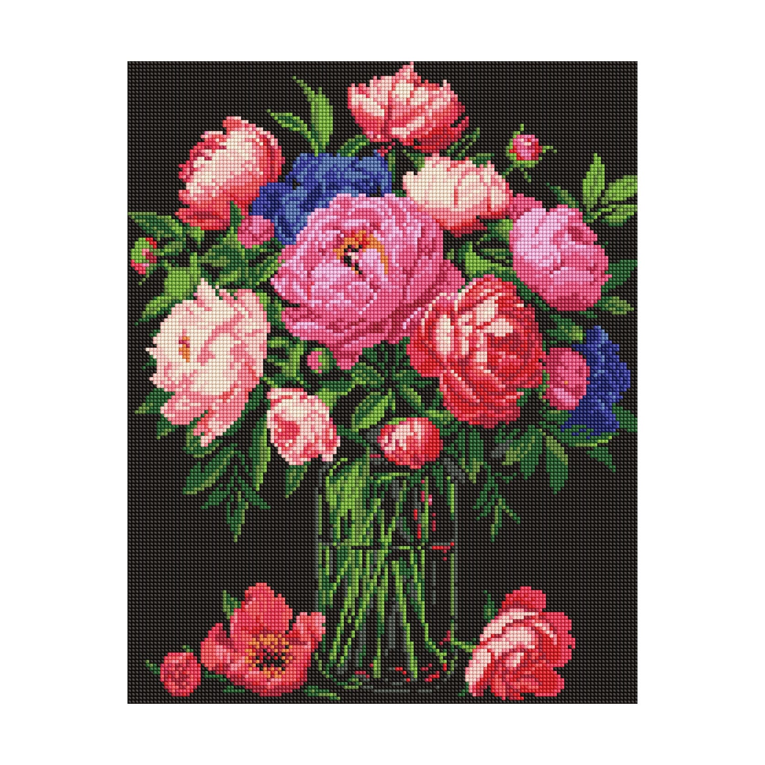 

Алмазна мозаїка Ideyka Розкіш півоній, 40*50 см (AMO8007)